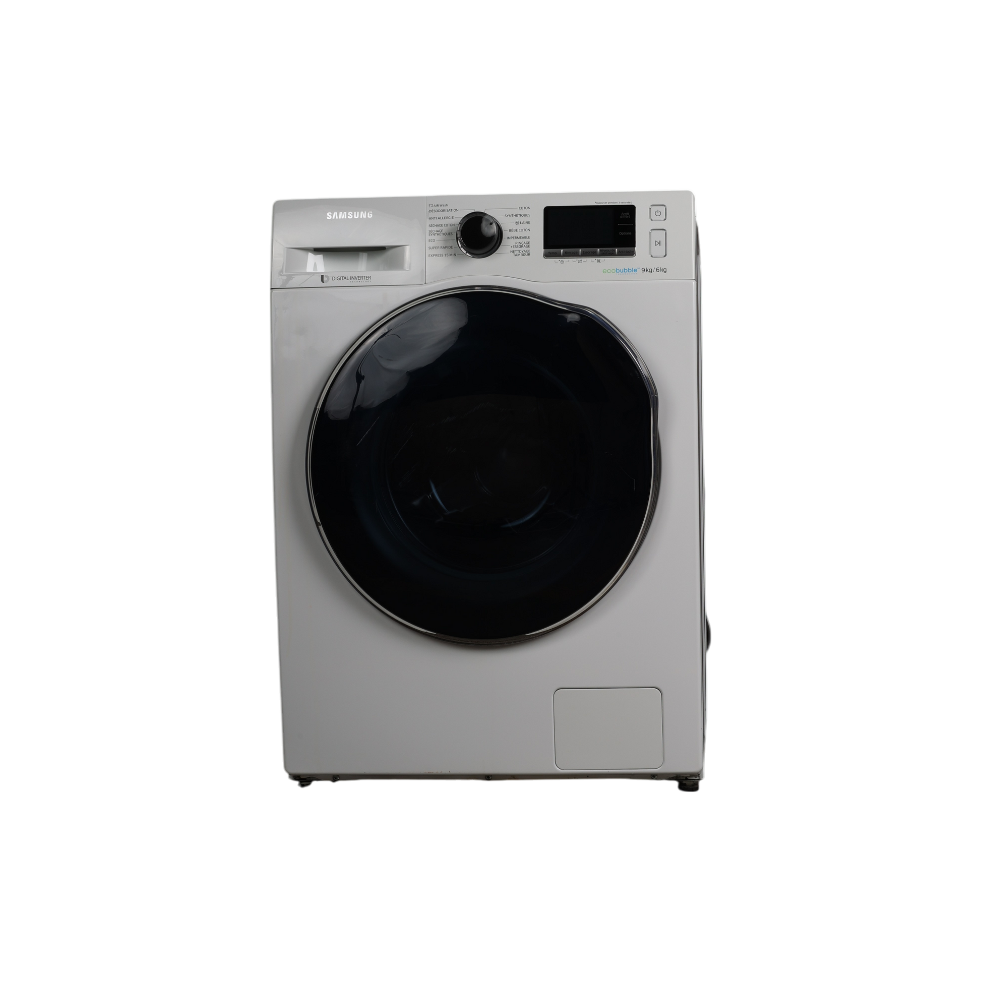 Lave-Linge Sechant 8 kg Reconditionné SAMSUNG WD80J5430AW : vue de face