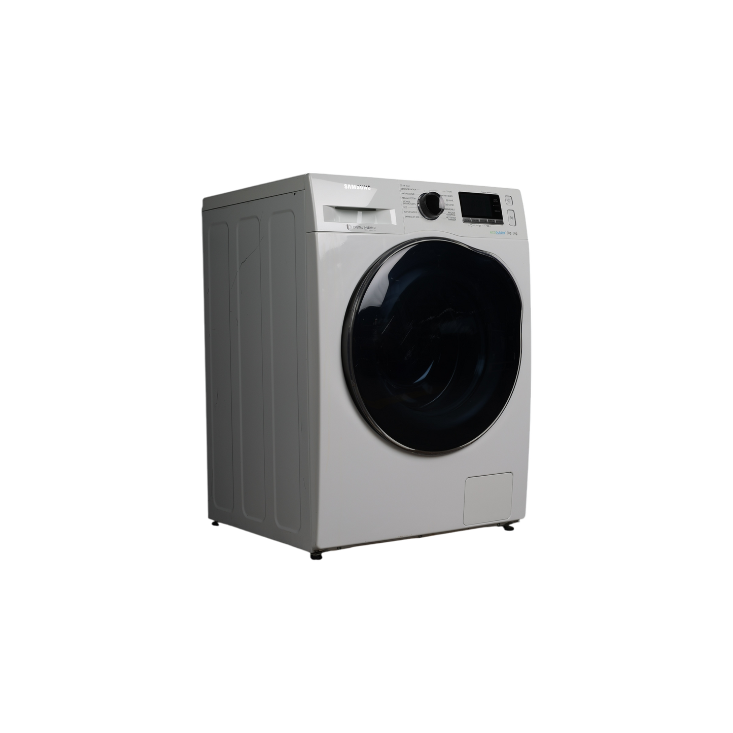 Lave-Linge Sechant 8 kg Reconditionné SAMSUNG WD80J5430AW : vue du côté gauche