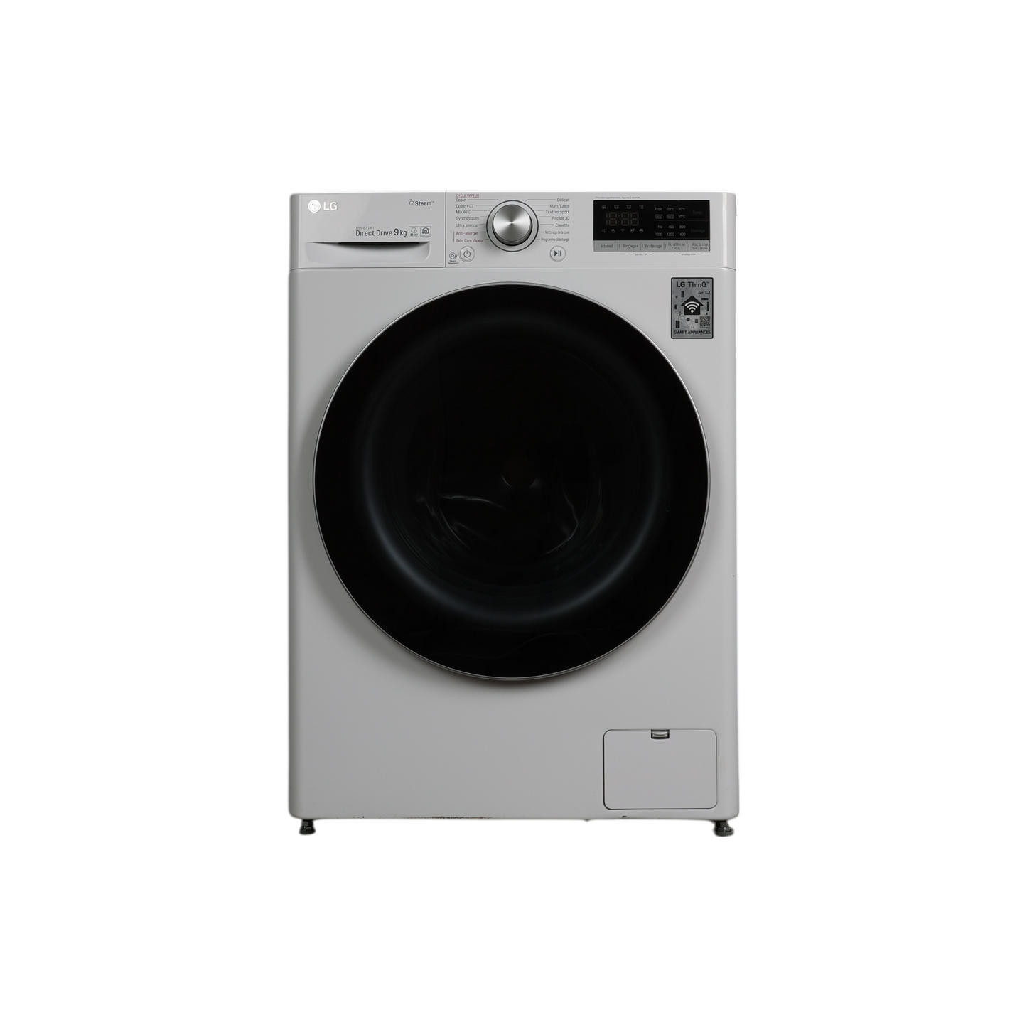 Lave-Linge Hublot 9 kg Reconditionné LG F94N51WHSB : vue de face