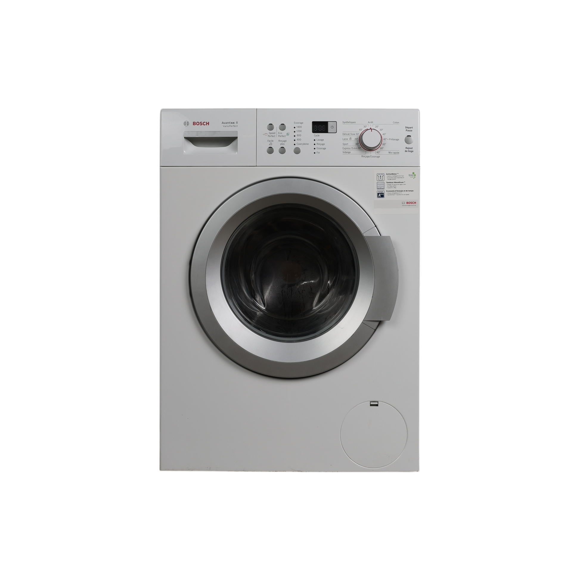 Lave-Linge Hublot 8 kg Reconditionné BOSCH WAQ28383FF : vue de face