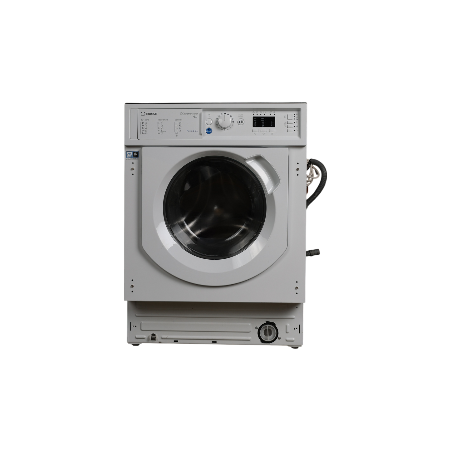 Lave-Linge Hublot 9 kg Reconditionné INDESIT BI WMIL 91484 EU : vue de face