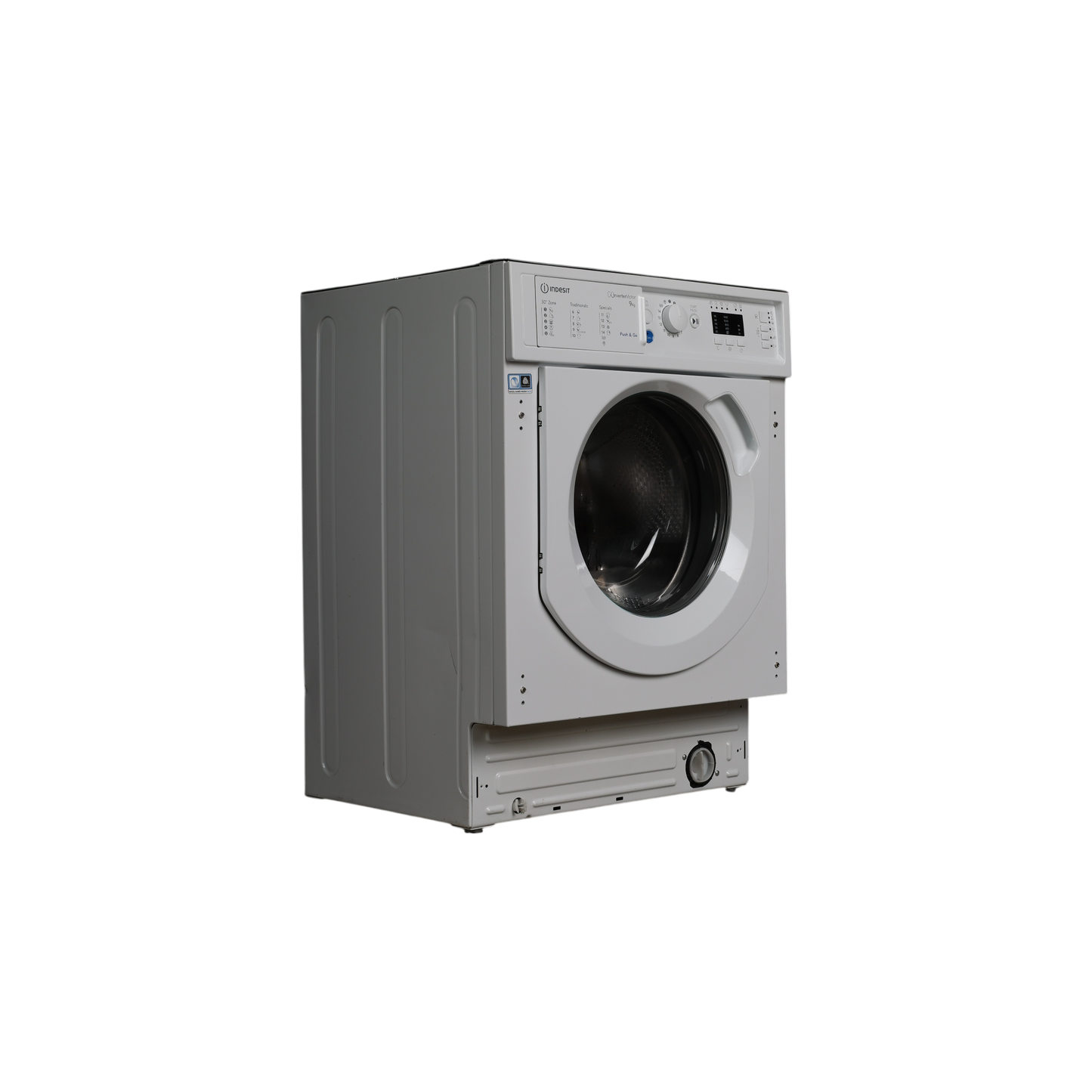 Lave-Linge Hublot 9 kg Reconditionné INDESIT BI WMIL 91484 EU : vue du côté gauche