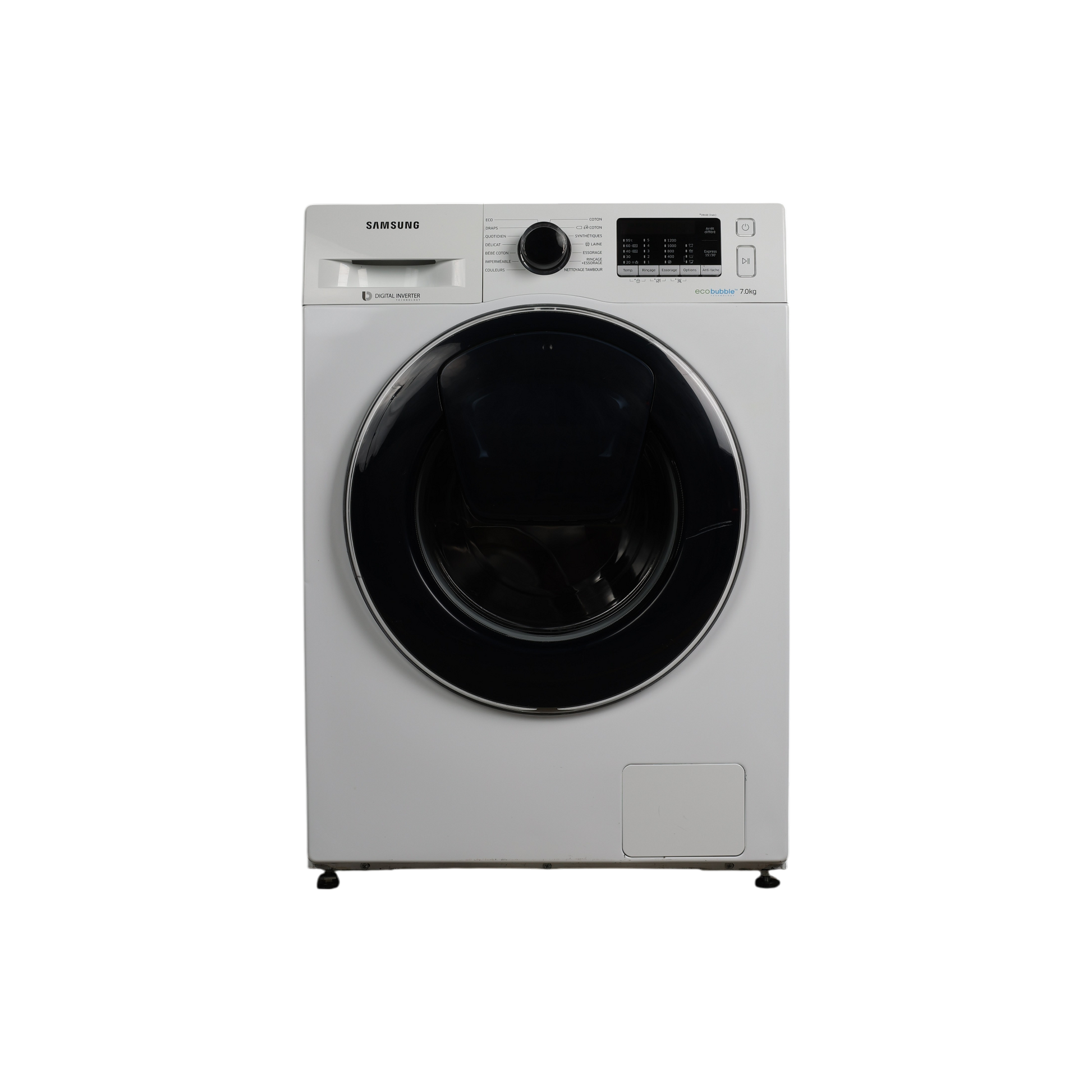 Lave-Linge Hublot 7 kg Reconditionné SAMSUNG WW70K5210UW : vue de face