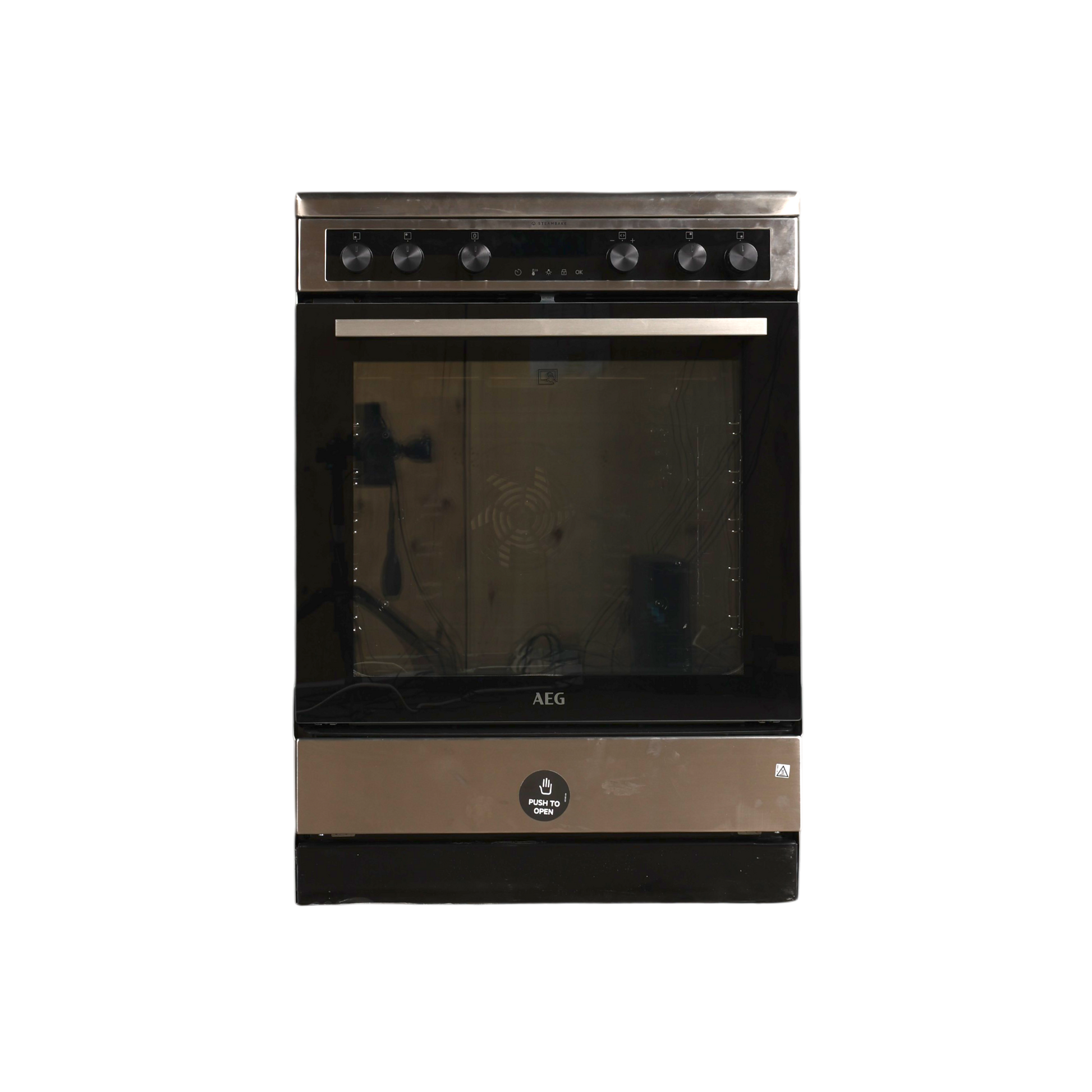 Cuisinière Vitrocéramique 73 L Reconditionné AEG CCB6692APM : vue de face