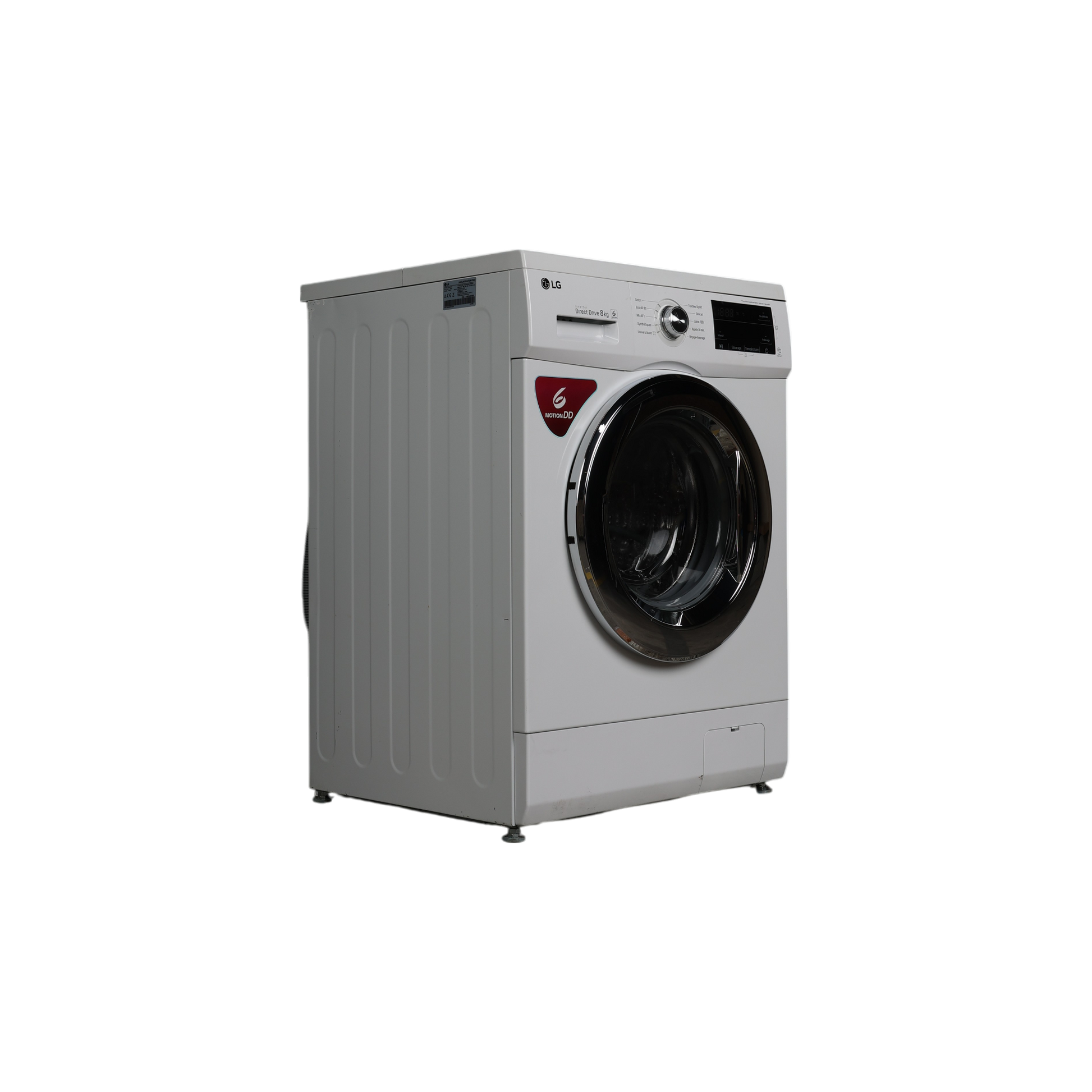 Lave-Linge Hublot 8 kg Reconditionné LG F84M22WH : vue du côté gauche