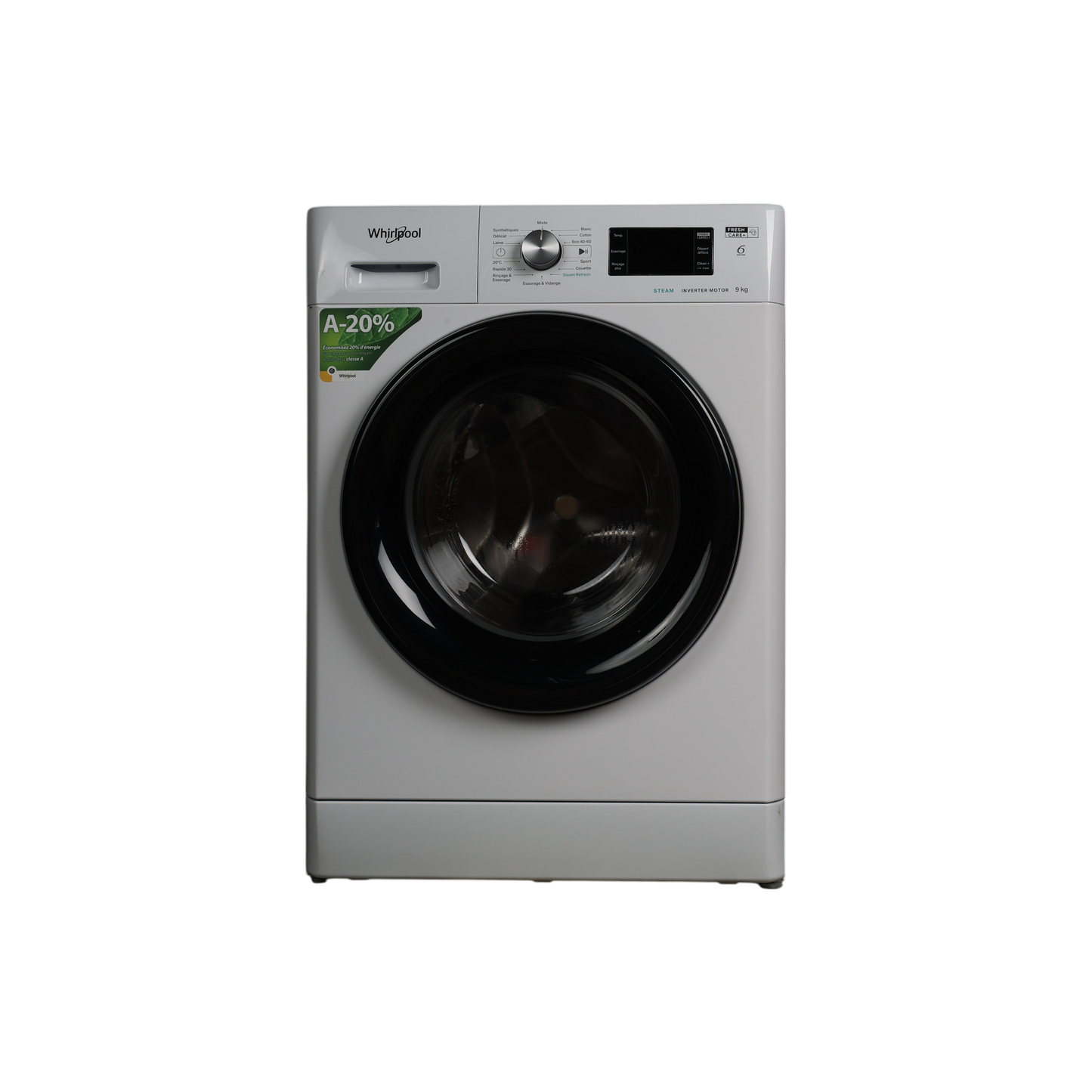 Lave-Linge Hublot 9 kg Reconditionné WHIRLPOOL FFBB9489BVFR : vue de face