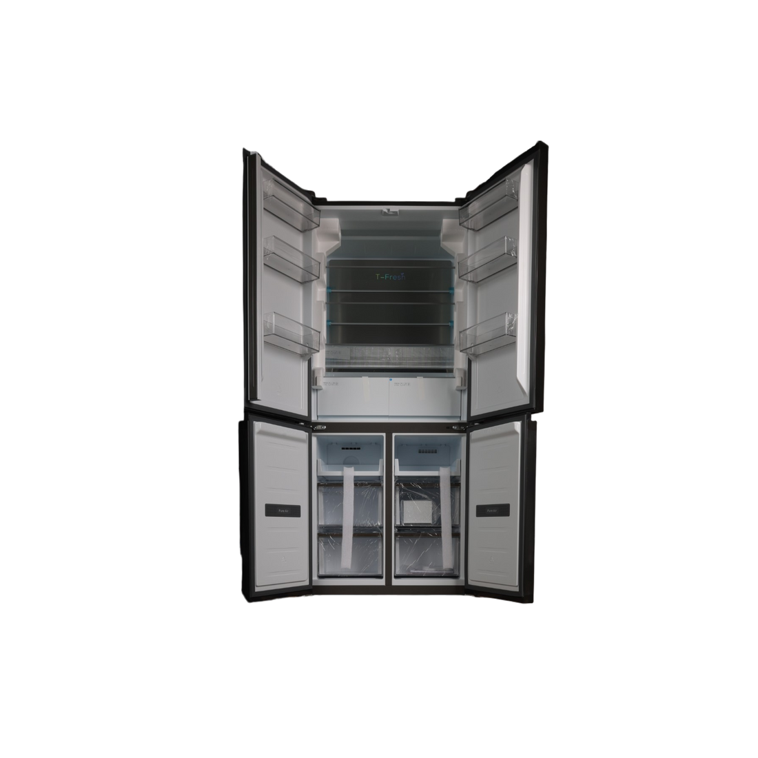 Réfrigérateur Multi-Portes 456 L Reconditionné TCL RC456CXE0 : vue de l'intérieur