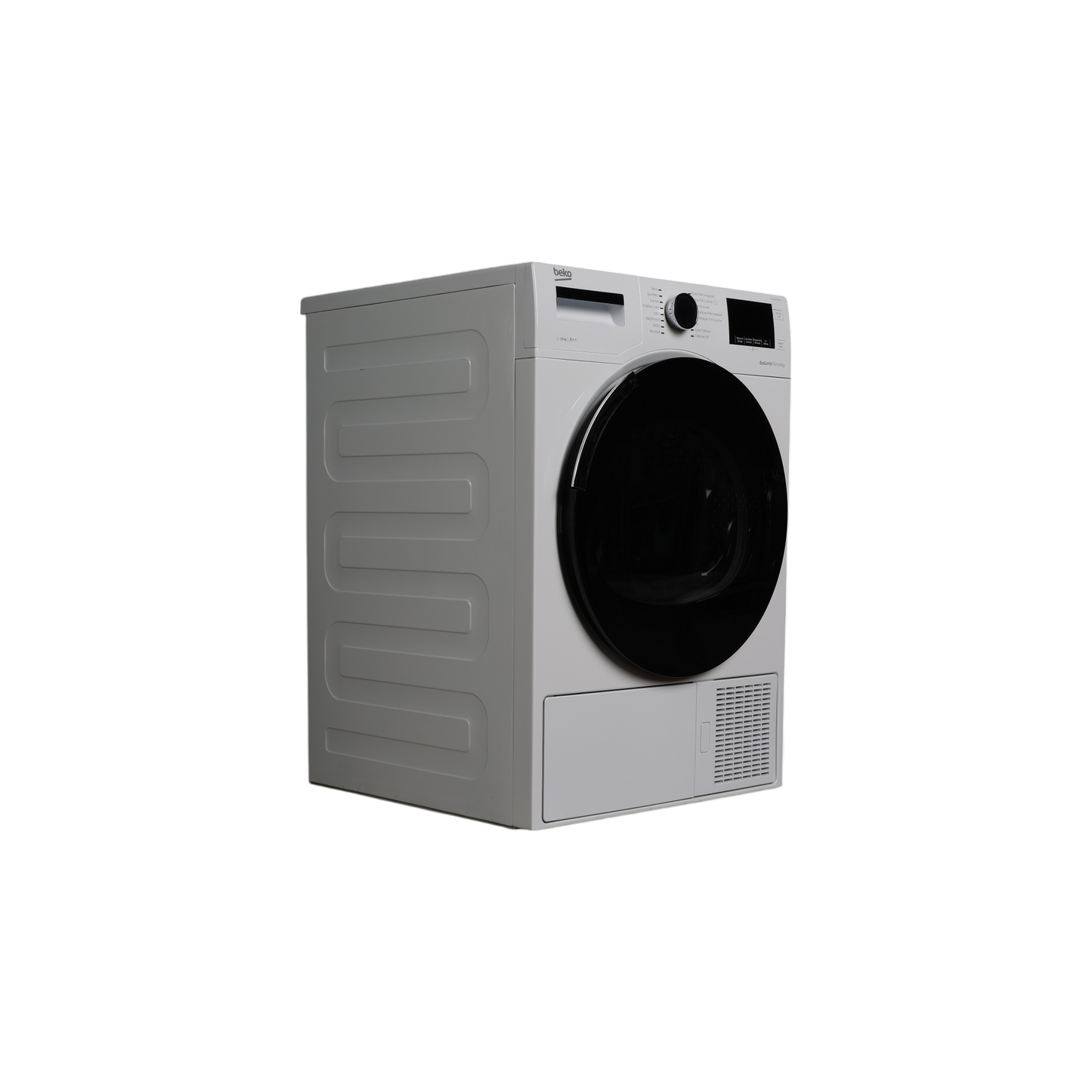 Seche-Linge Pompe À Chaleur 10 kg Reconditionné BEKO DH10444PX1W : vue du côté gauche