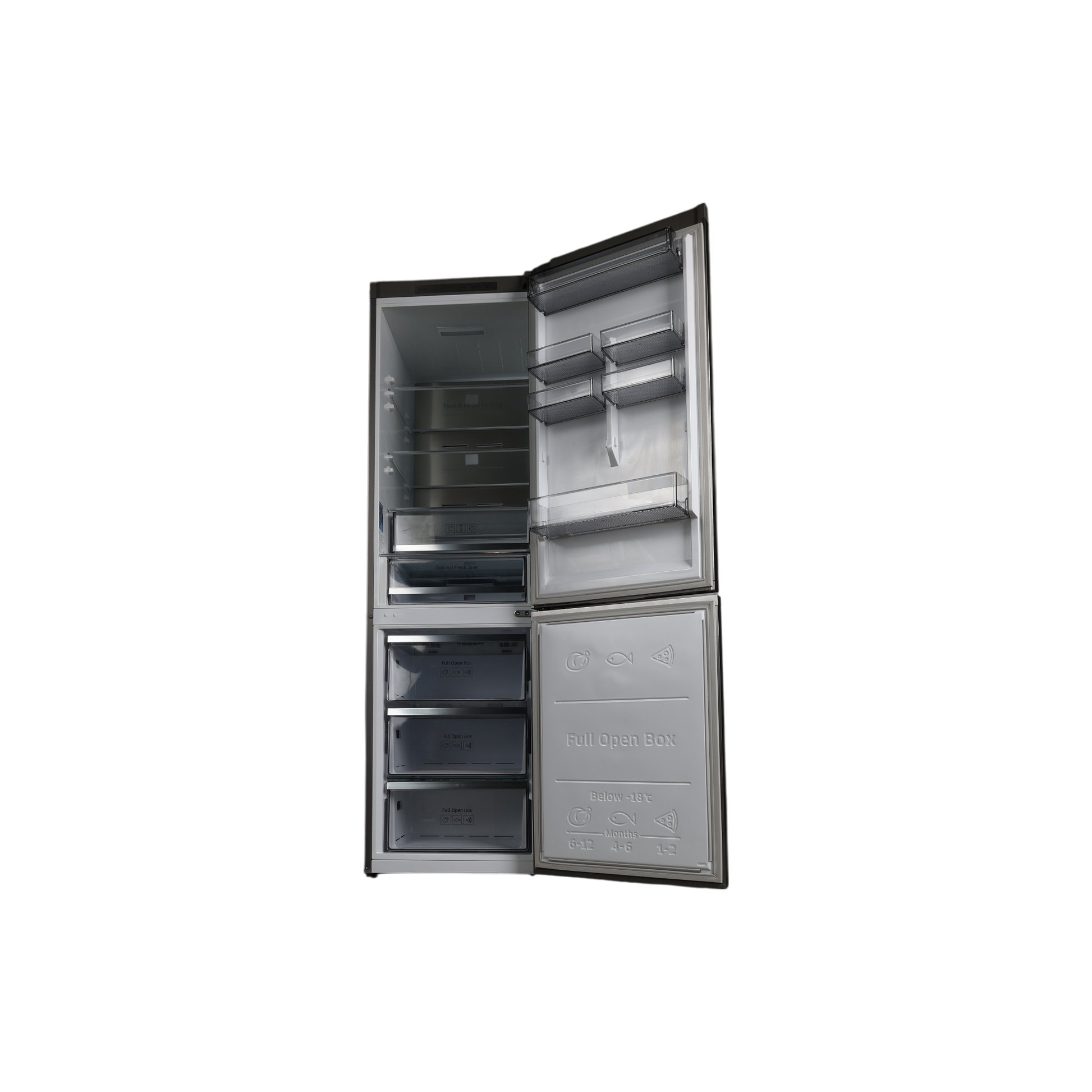 Réfrigérateur Avec Congélateur 406 L Reconditionné SAMSUNG RB41R7737S9 : vue de l'intérieur