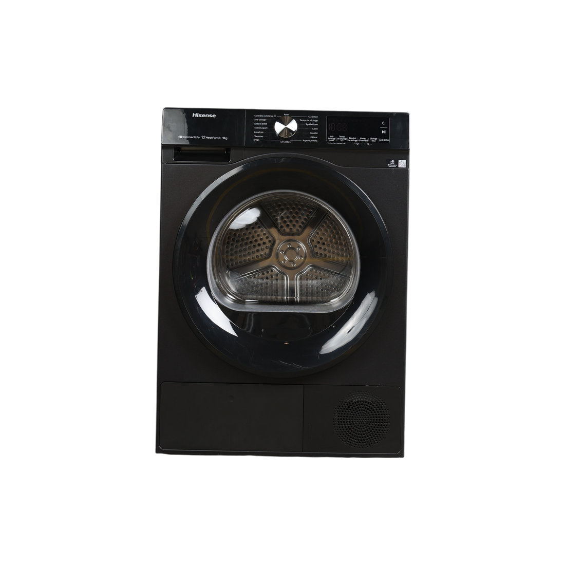 Seche-Linge Pompe À Chaleur 9 kg Reconditionné HISENSE DH3S902BB3 : vue de face