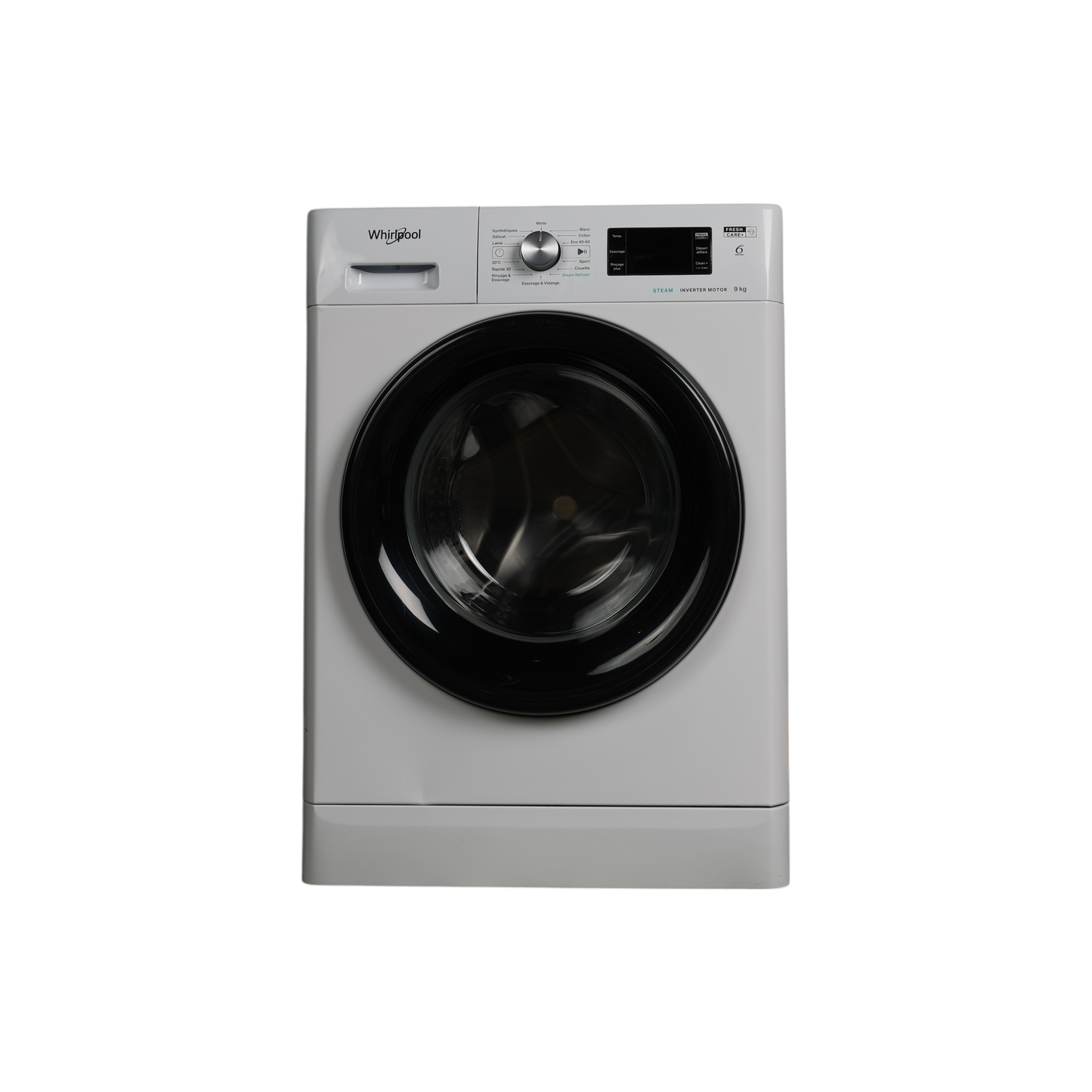 Lave-Linge Hublot 9 kg Reconditionné WHIRLPOOL FFBP9469BVFR : vue de face