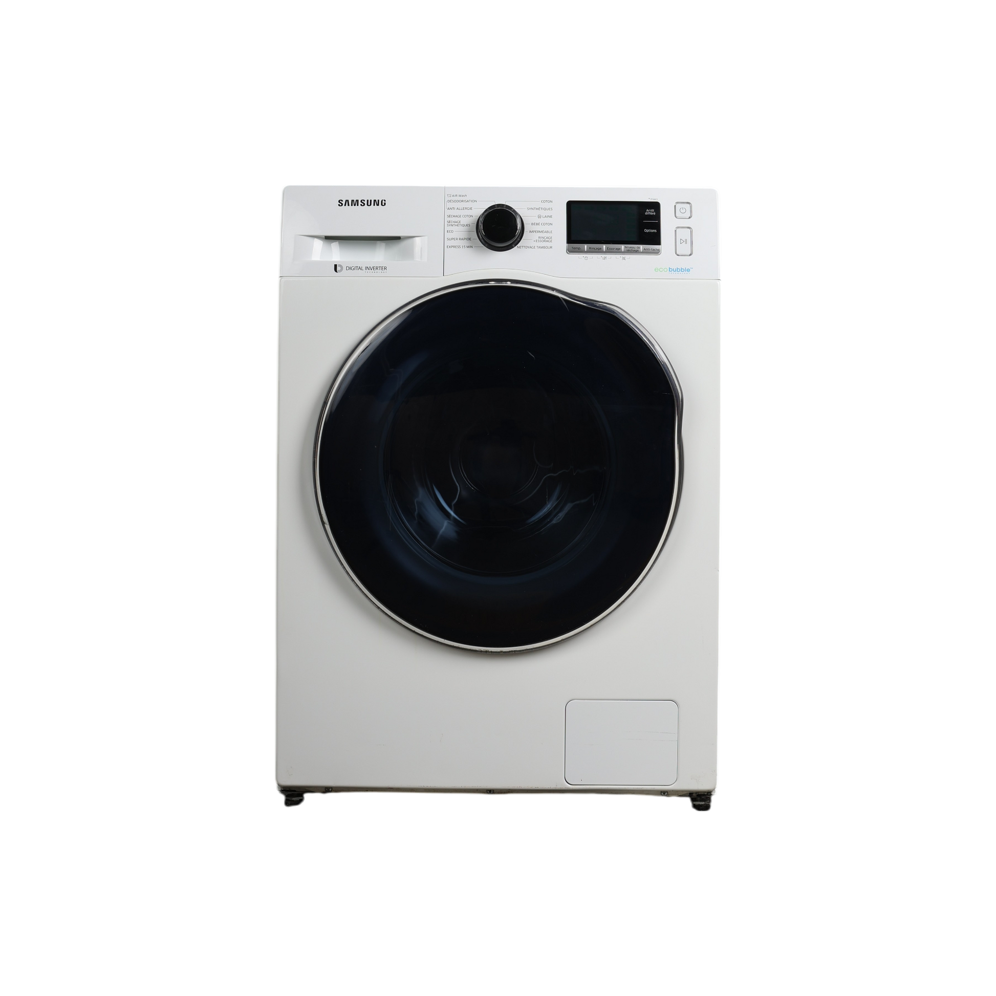 Lave-Linge Sechant 8 kg Reconditionné SAMSUNG WD80J6A10AW : vue de face