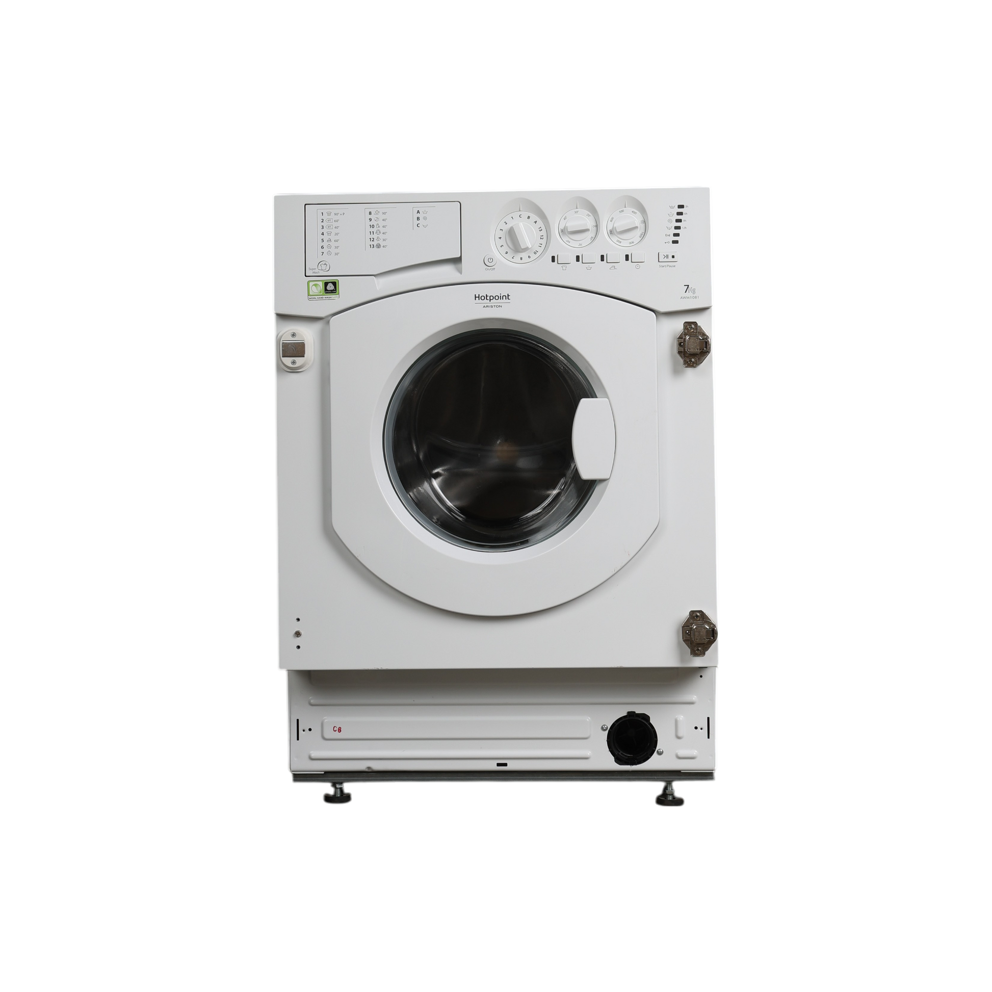 Lave-Linge Hublot 7 kg Reconditionné HOTPOINT AWM 1081 EU : vue de face