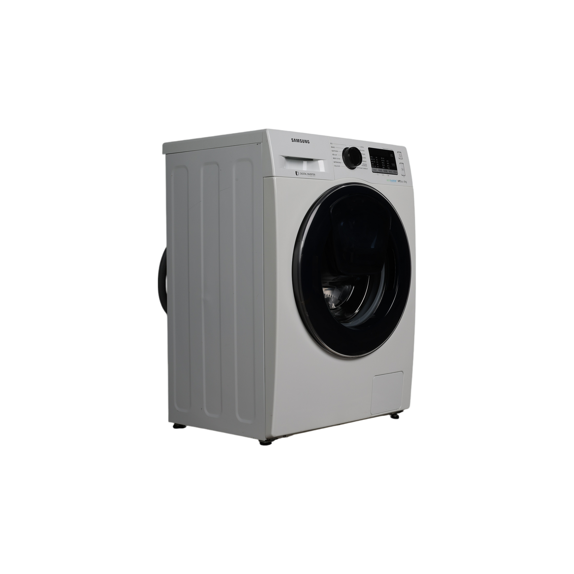 Lave-Linge Hublot 8 kg Reconditionné SAMSUNG WW80K5210VW : vue du côté gauche