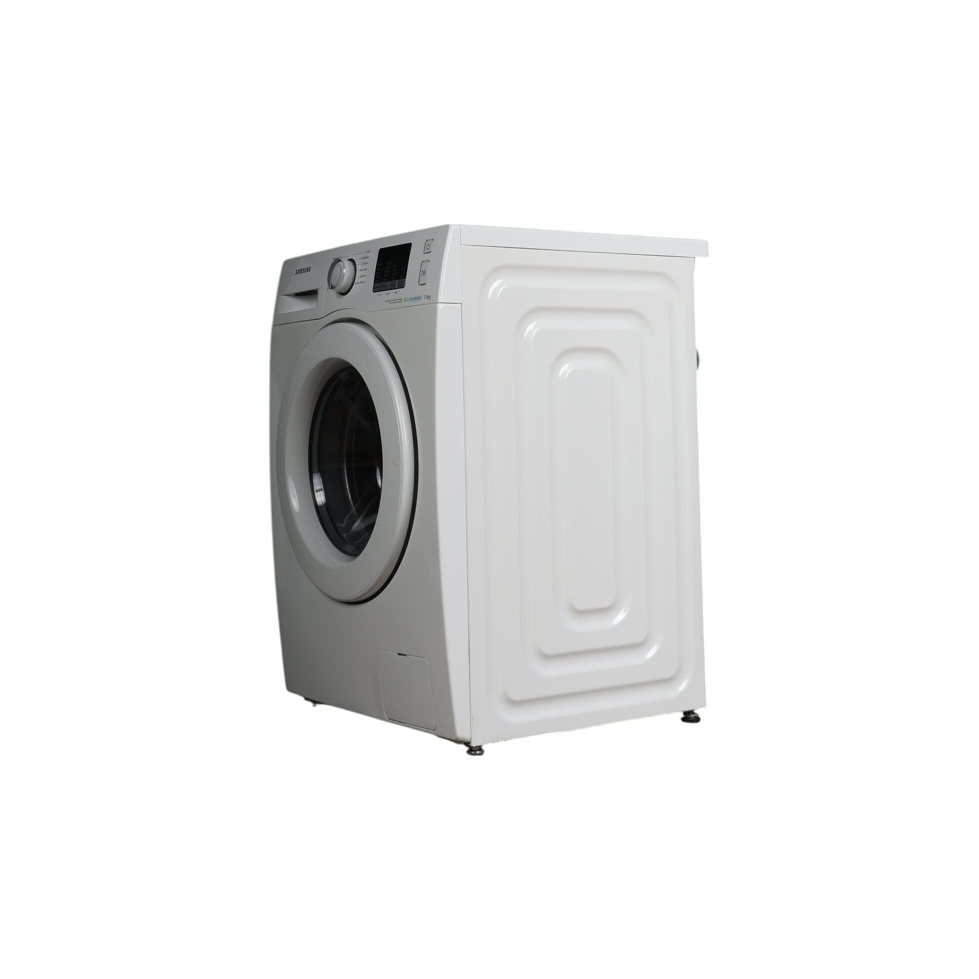 Lave-Linge Hublot 7 kg Reconditionné SAMSUNG WF70F5E0W4W : vue du côté gauche