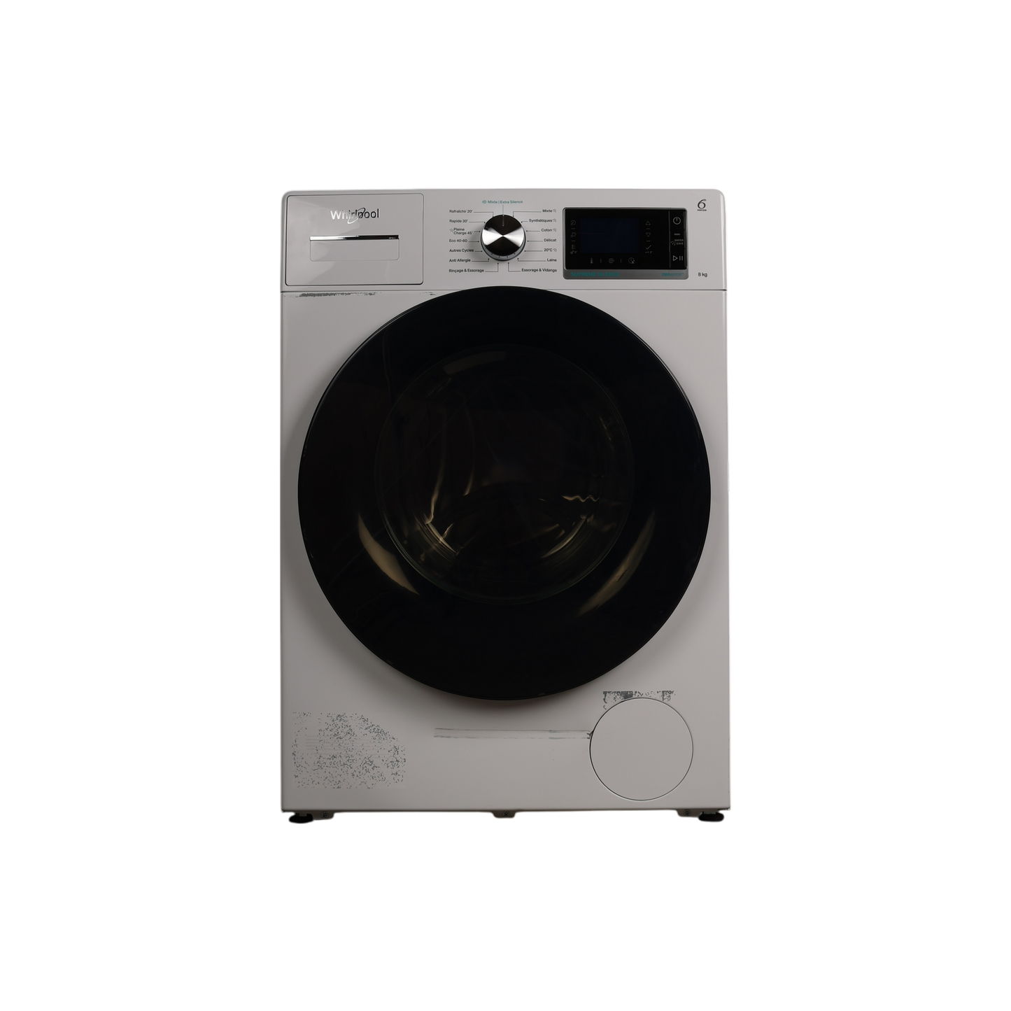 Lave-Linge Hublot 8 kg Reconditionné WHIRLPOOL W7X89R SILENCE FR : vue de face