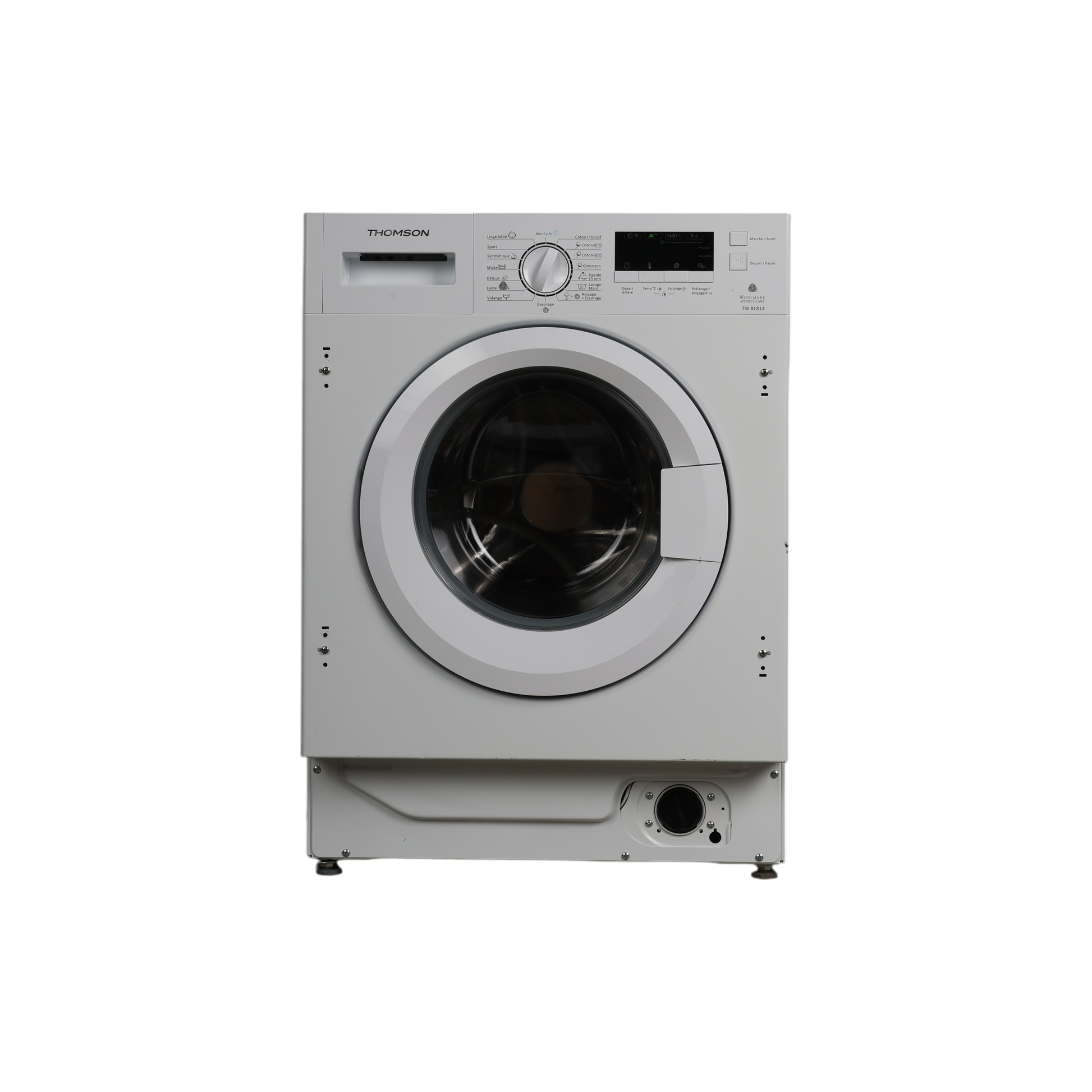 Lave-Linge Hublot 8 kg Reconditionné THOMSON TWBI814 : vue de face