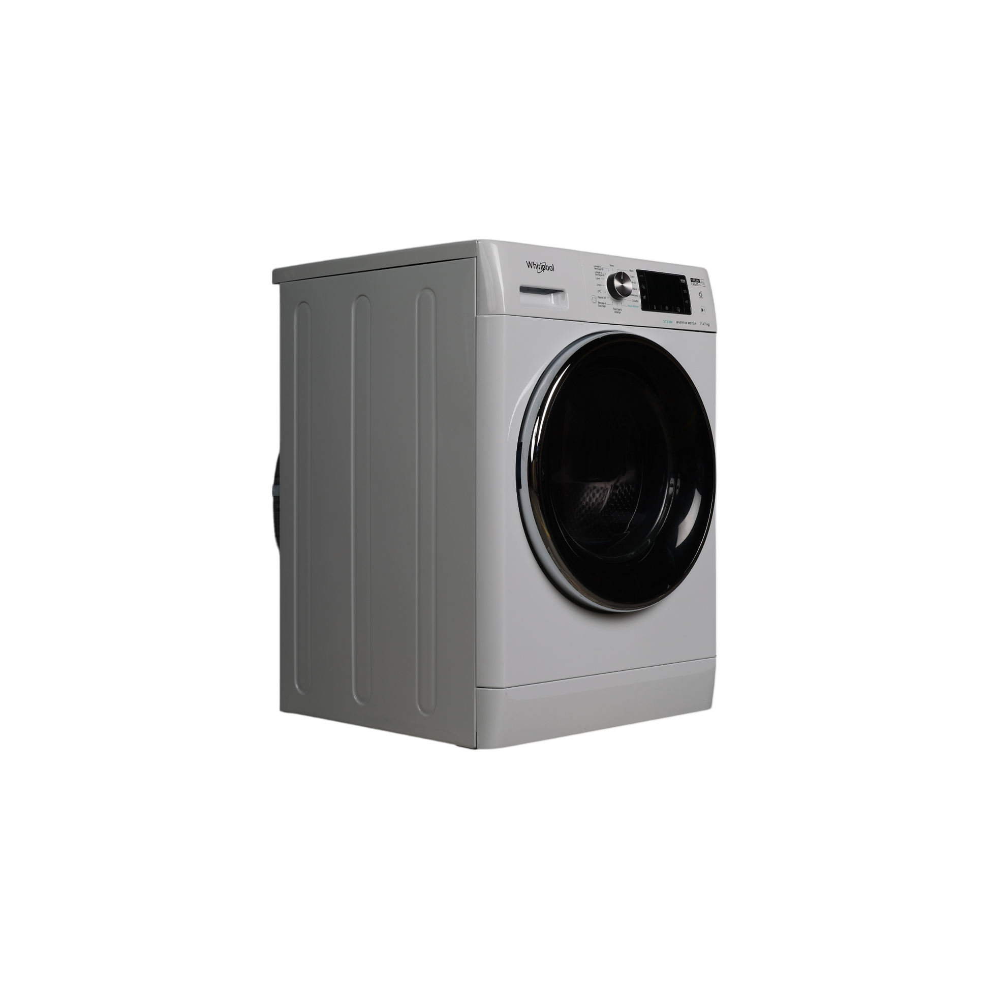 Lave-Linge Sechant 11 kg Reconditionné WHIRLPOOL FFWDD1176258BCVFR : vue du côté gauche