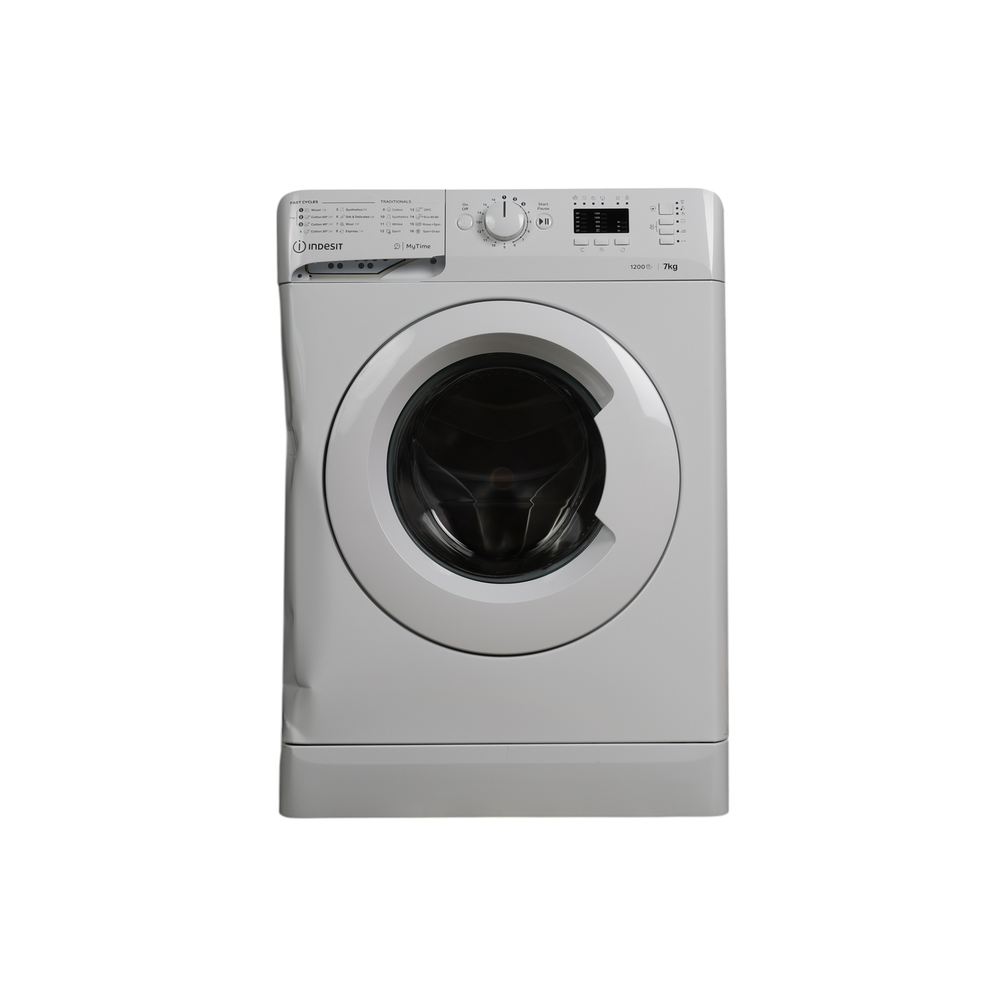 Lave-Linge Hublot 7 kg Reconditionné INDESIT MTWA71252WEE : vue de face