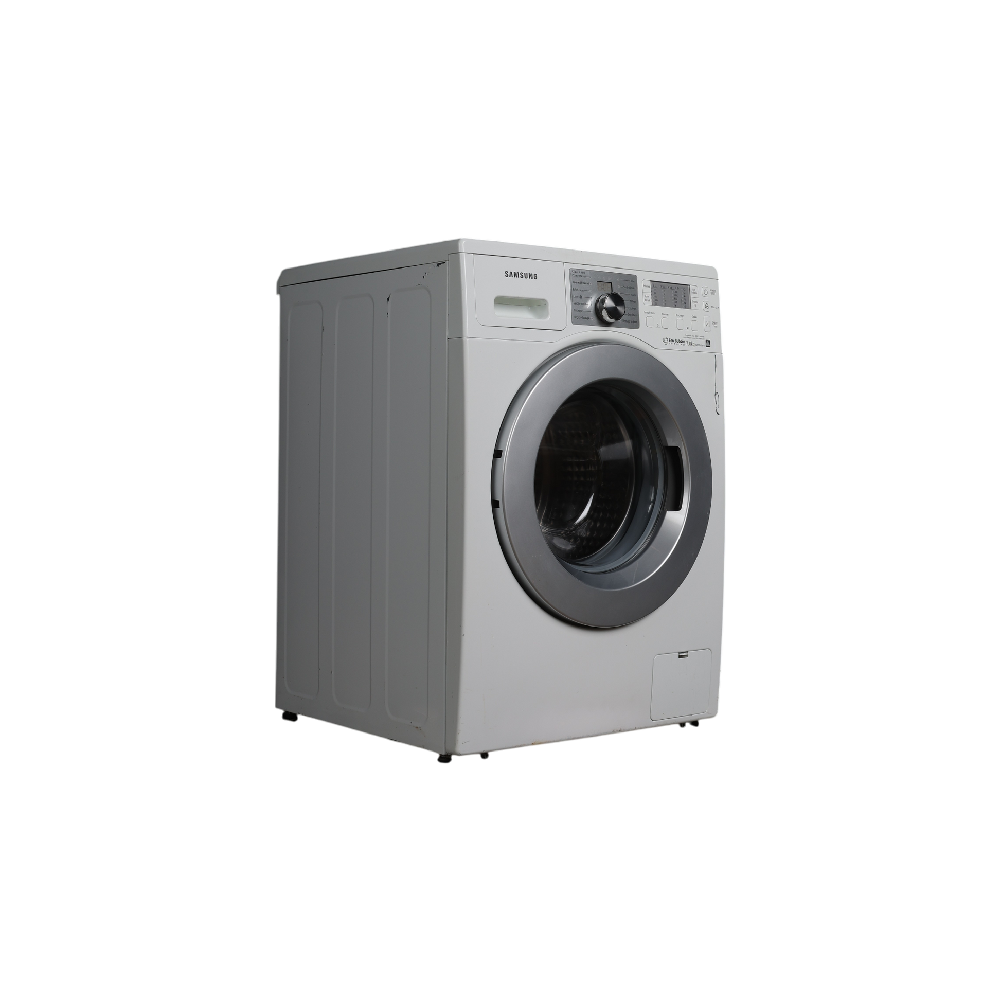 Lave-Linge Hublot 7 kg Reconditionné SAMSUNG WF0704W7V : vue du côté gauche