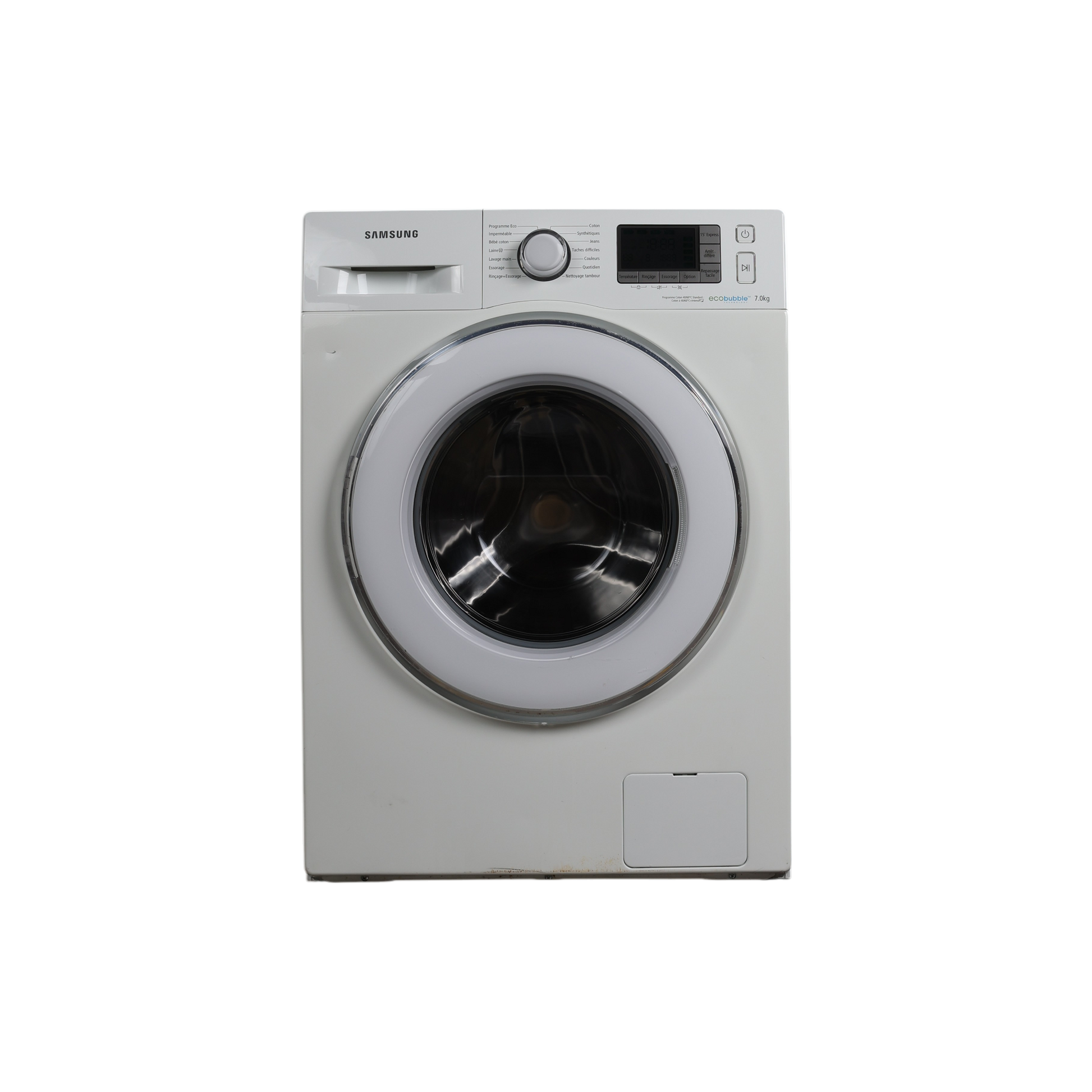 Lave-Linge Hublot 7 kg Reconditionné SAMSUNG WF70F5E5W4X : vue de face