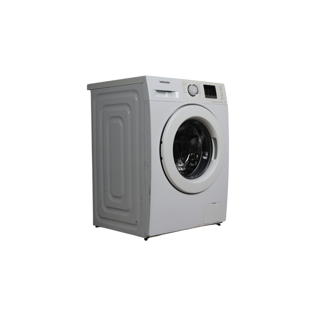 Lave-Linge Hublot 7 kg Reconditionné SAMSUNG WF70F5E0W4W : vue du côté gauche