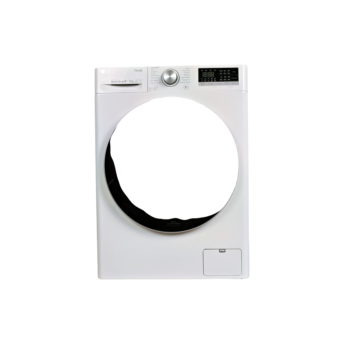 Lave-Linge Sechant 8 kg Reconditionné LG F854N41WRS : vue de face