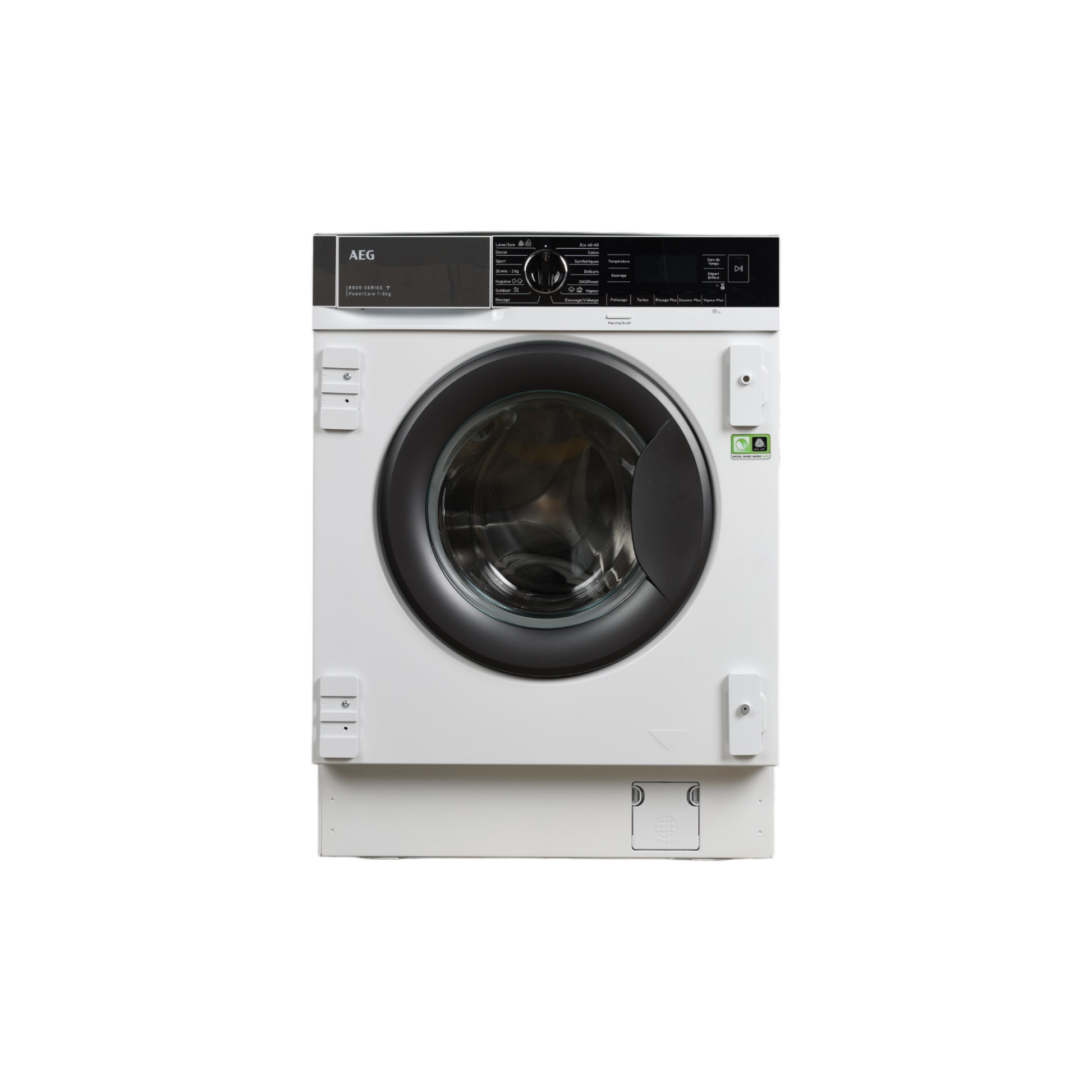Lave-Linge Hublot 8 kg Reconditionné AEG LFR8W8140BI : vue de face