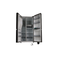 Réfrigérateur Américain 632 L Reconditionné HISENSE RS818N4TIE : vue de l'intérieur