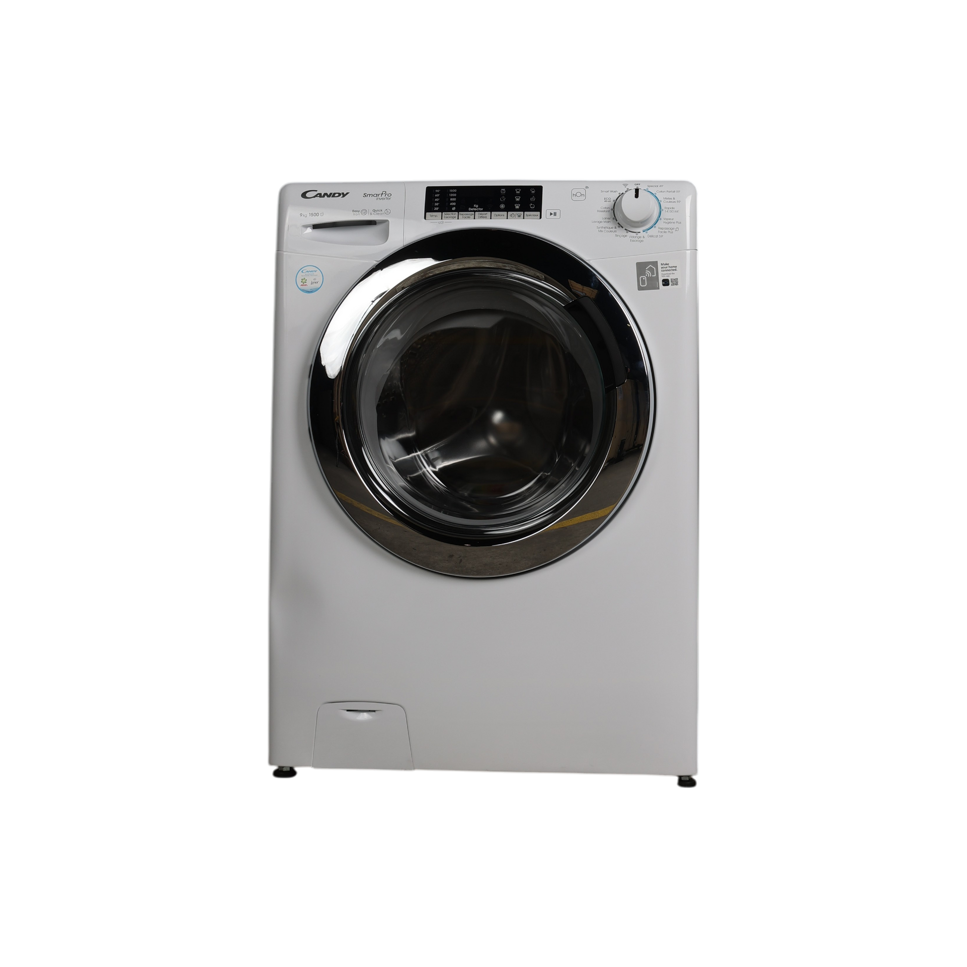 Lave-Linge Hublot 9 kg Reconditionné CANDY CSO 596TWMC/1-S : vue de face