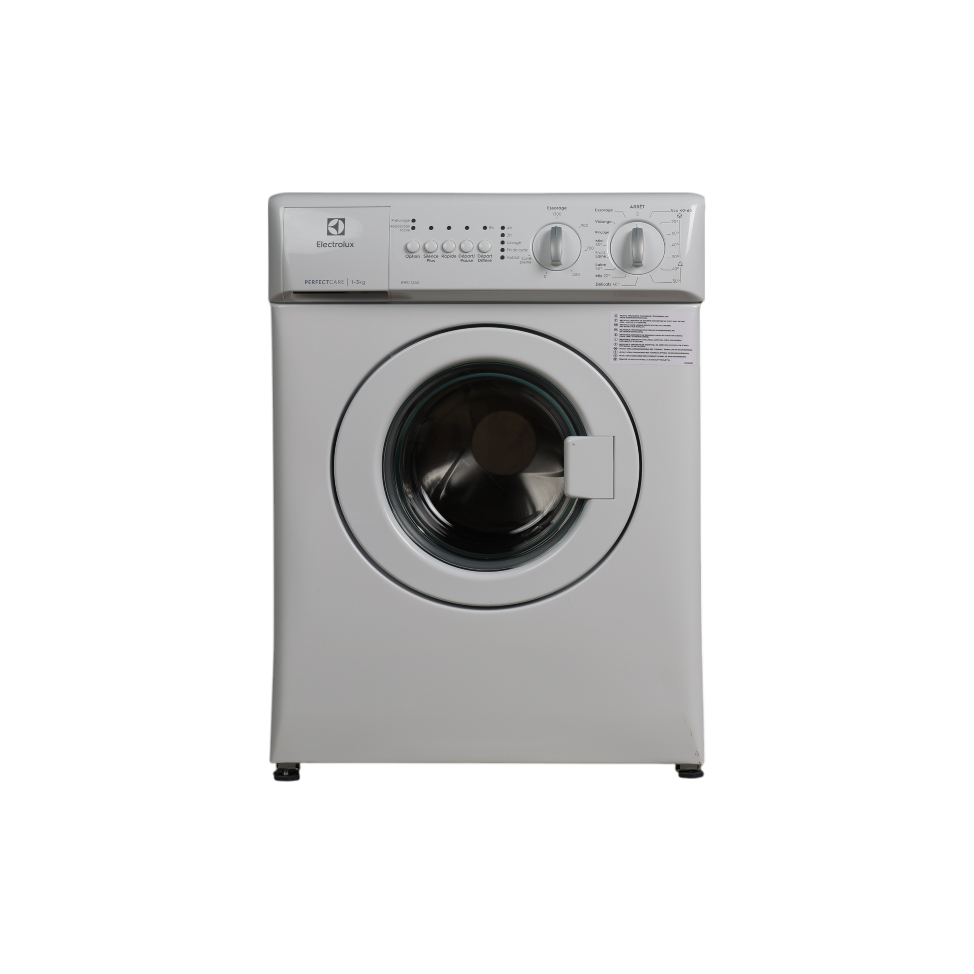 Lave-Linge Hublot 3 kg Reconditionné ELECTROLUX EWC1352 : vue de face