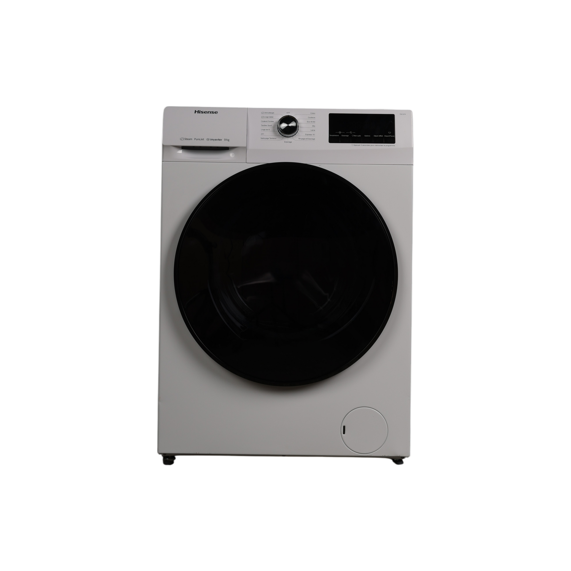 Lave-Linge Hublot 9 kg Reconditionné HISENSE WFQA9014EVJM : vue de face