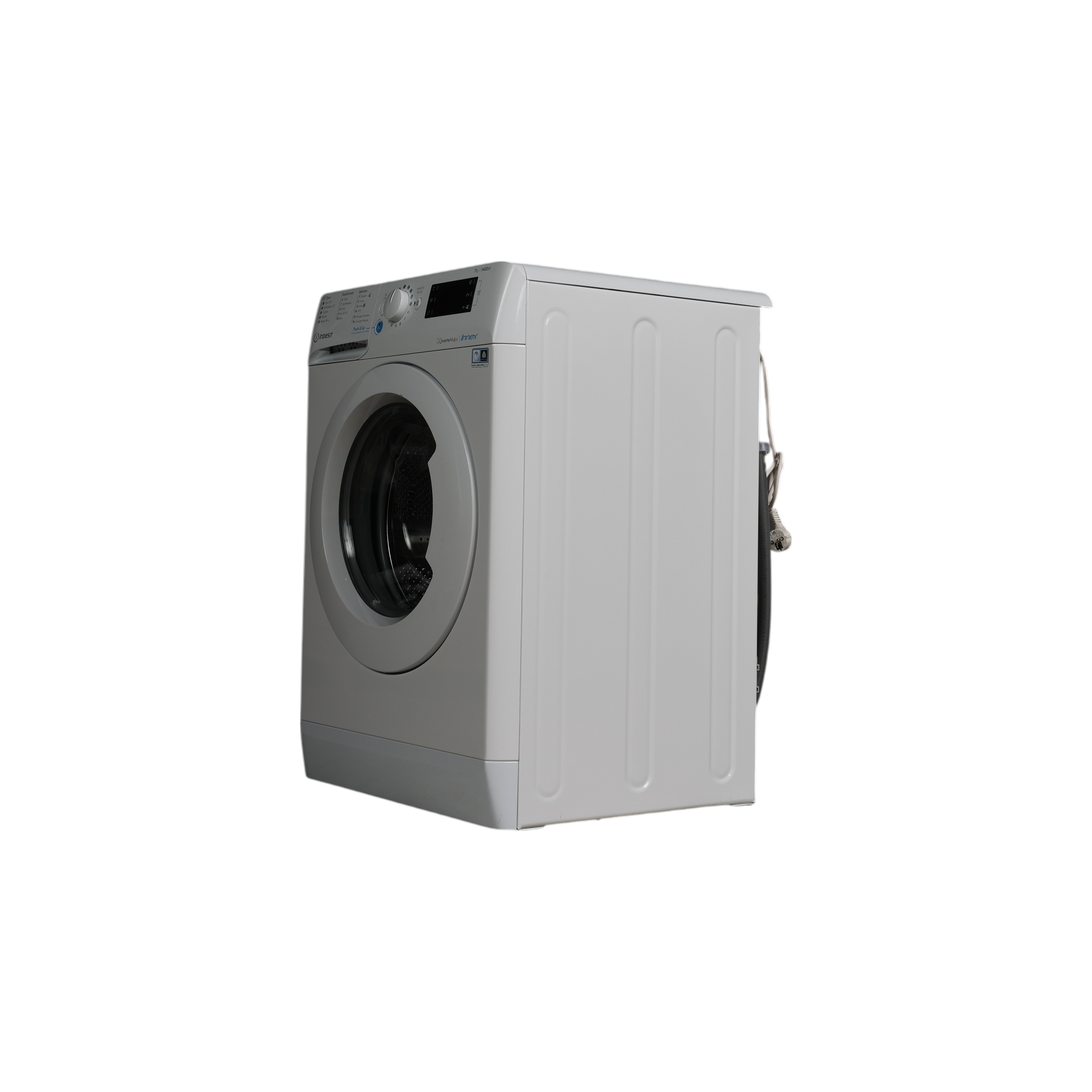 Lave-Linge Hublot 7 kg Reconditionné INDESIT BWE71484XWFRN : vue du côté droit