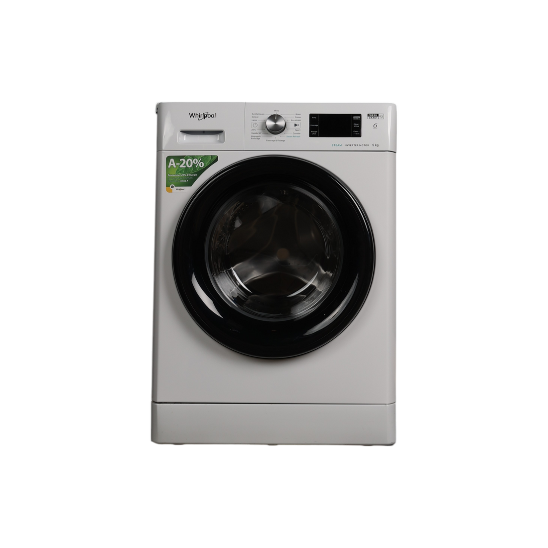 Lave-Linge Hublot 9 kg Reconditionné WHIRLPOOL FFBB9489BVFR : vue de face