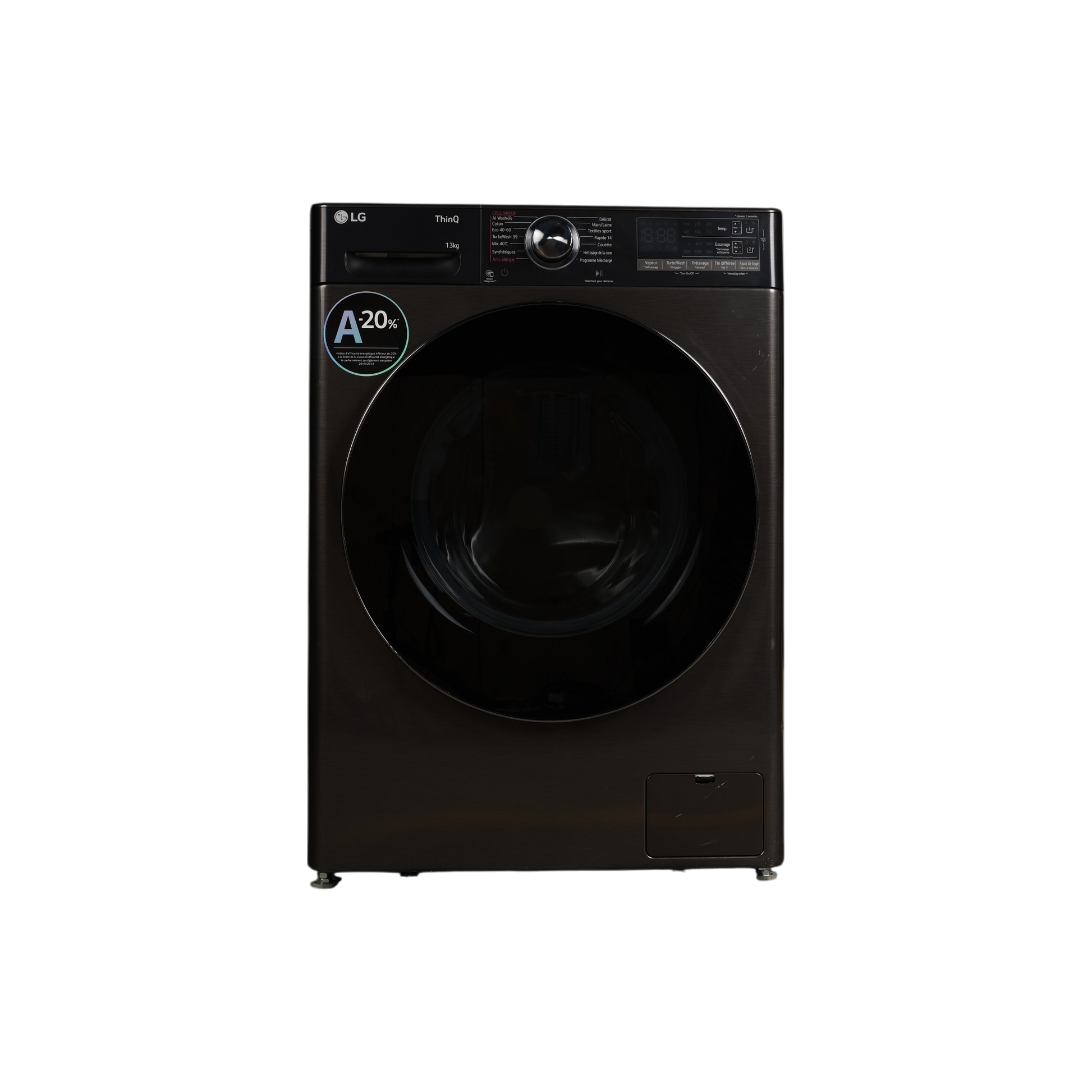 Lave-Linge Hublot 13 kg Reconditionné LG F34R92BSTA : vue de face