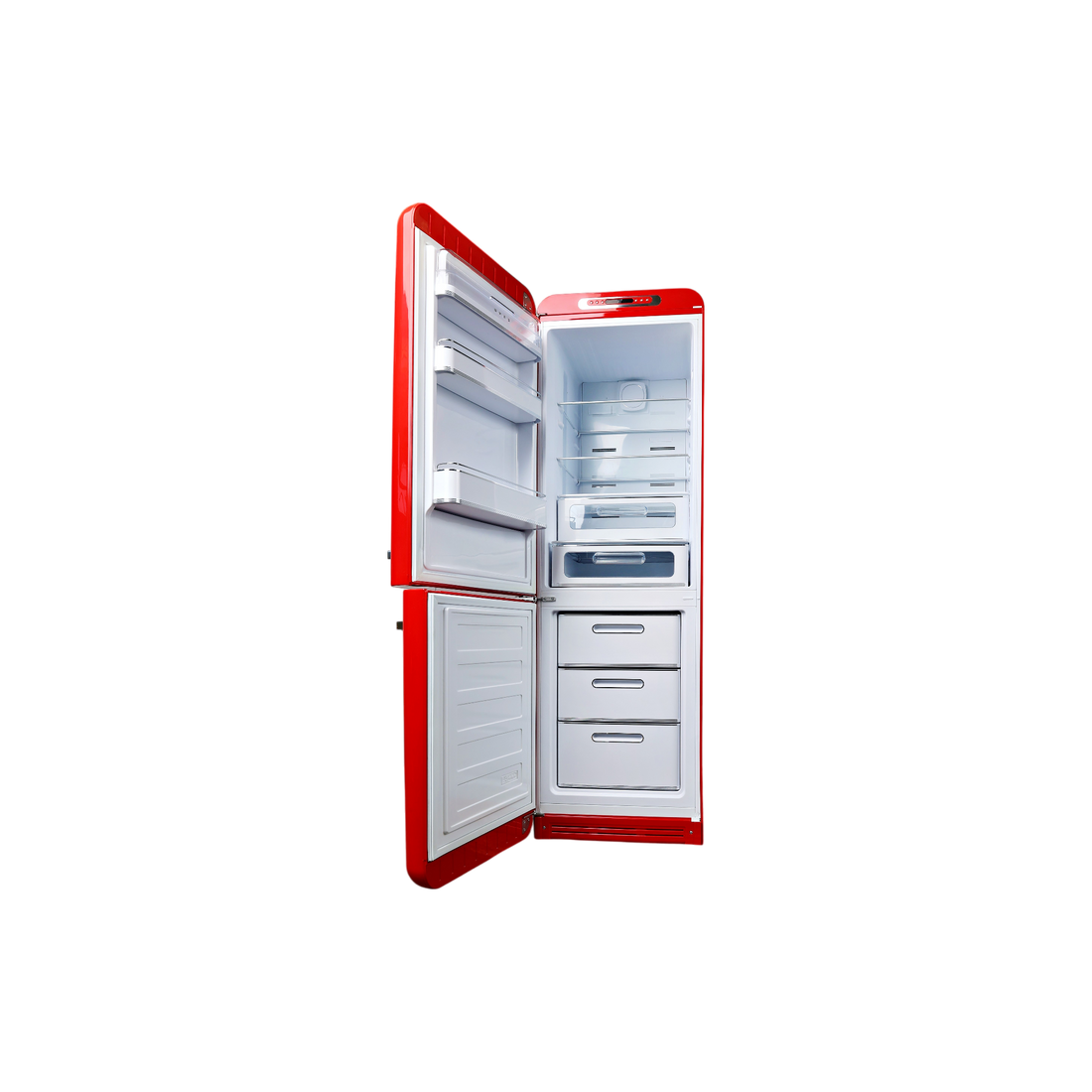 Réfrigérateur Avec Congélateur 331 L Reconditionné SMEG FAB32LRD5 : vue de l'intérieur