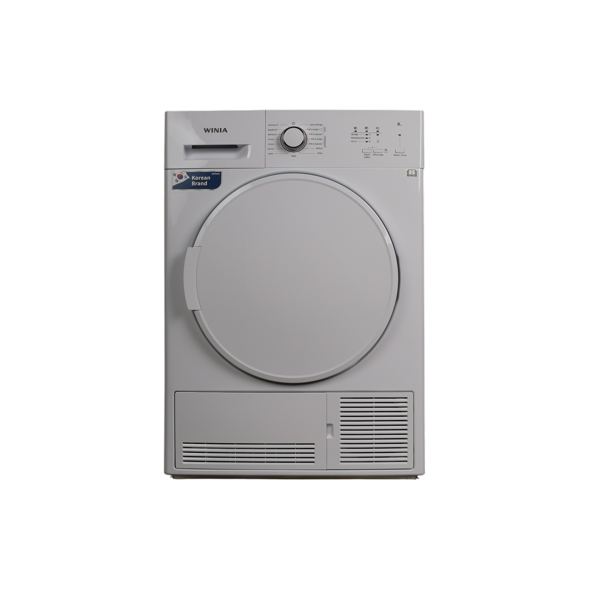Seche-Linge Condensation 8 kg Reconditionné WINIA WVR-08CF1WW56 : vue de face