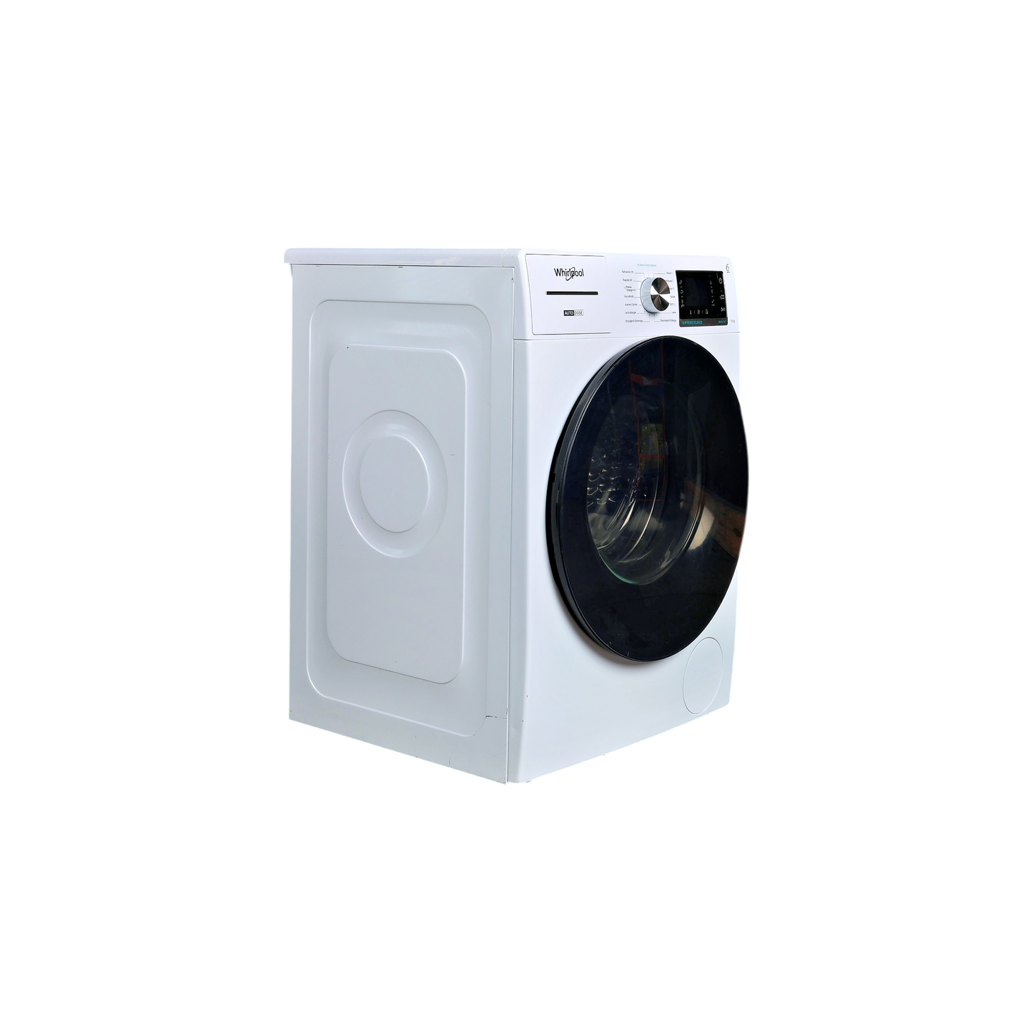 Lave-Linge Hublot 10 kg Reconditionné WHIRLPOOL W8W046WBFR : vue du côté gauche