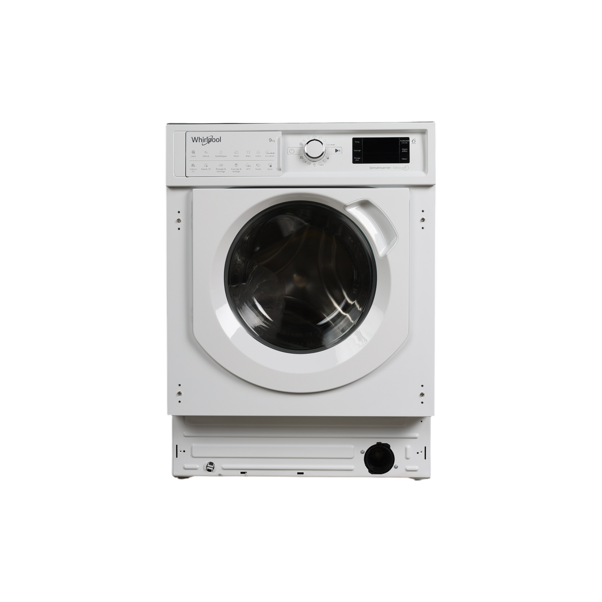 Lave-Linge Hublot 9 kg Reconditionné WHIRLPOOL BIWMWG91485FR : vue de face