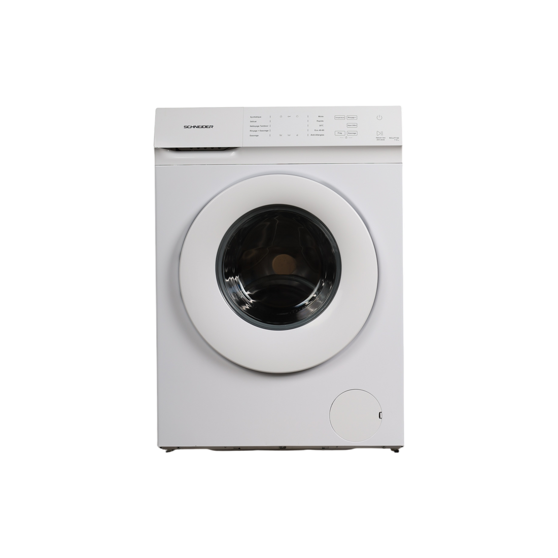 Lave-Linge Hublot 7 kg Reconditionné SCHNEIDER SCLLF7120 : vue de face