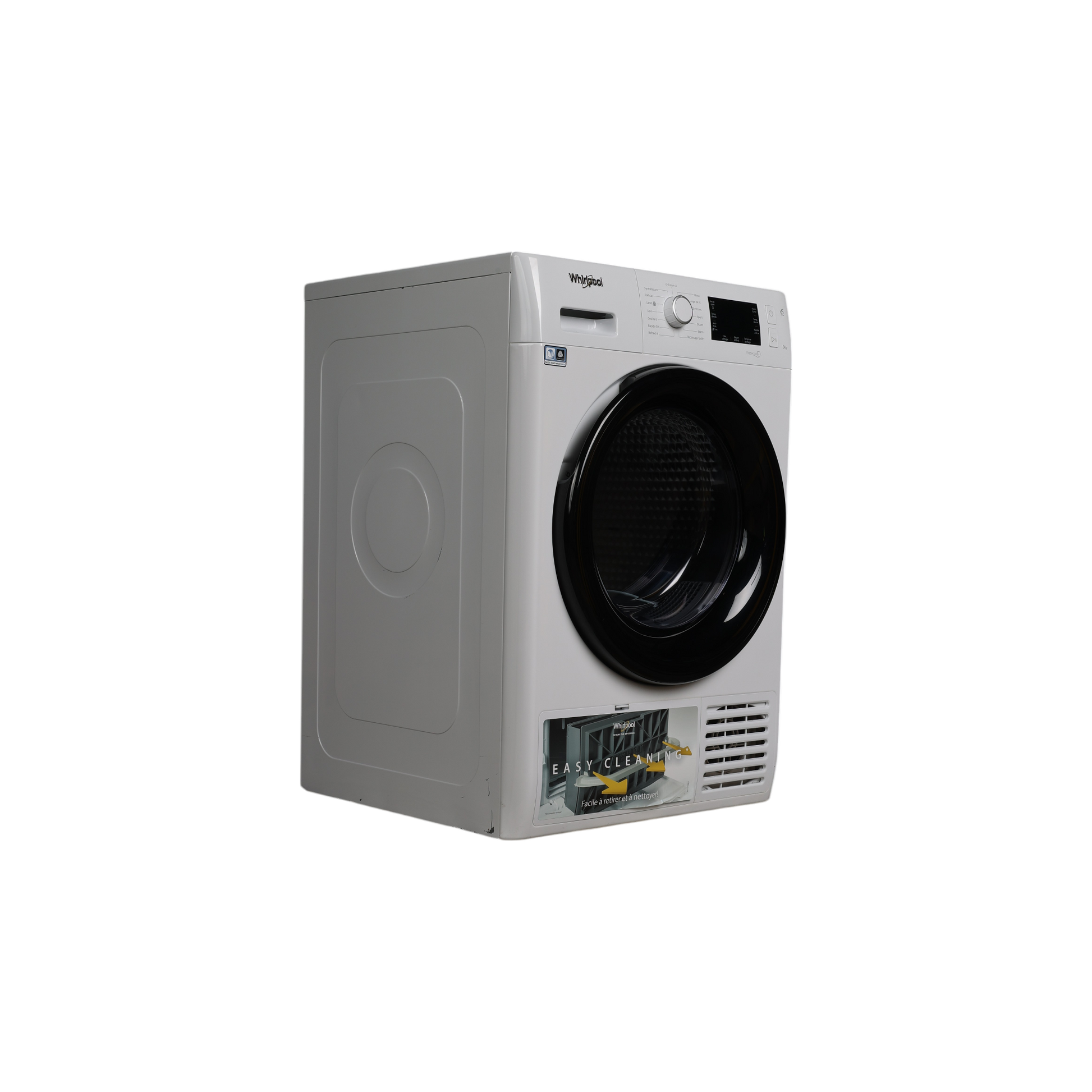 Seche-Linge Pompe À Chaleur 9 kg Reconditionné WHIRLPOOL FTM229X2BFR : vue du côté gauche