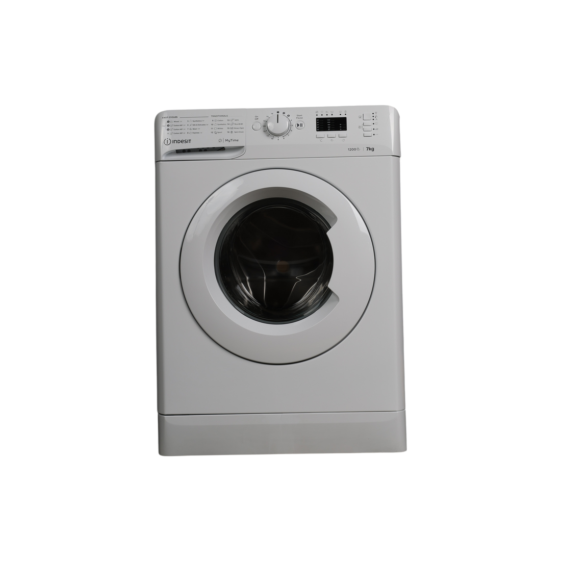 Lave-Linge Hublot 7 kg Reconditionné INDESIT MTWA71252WEE : vue de face
