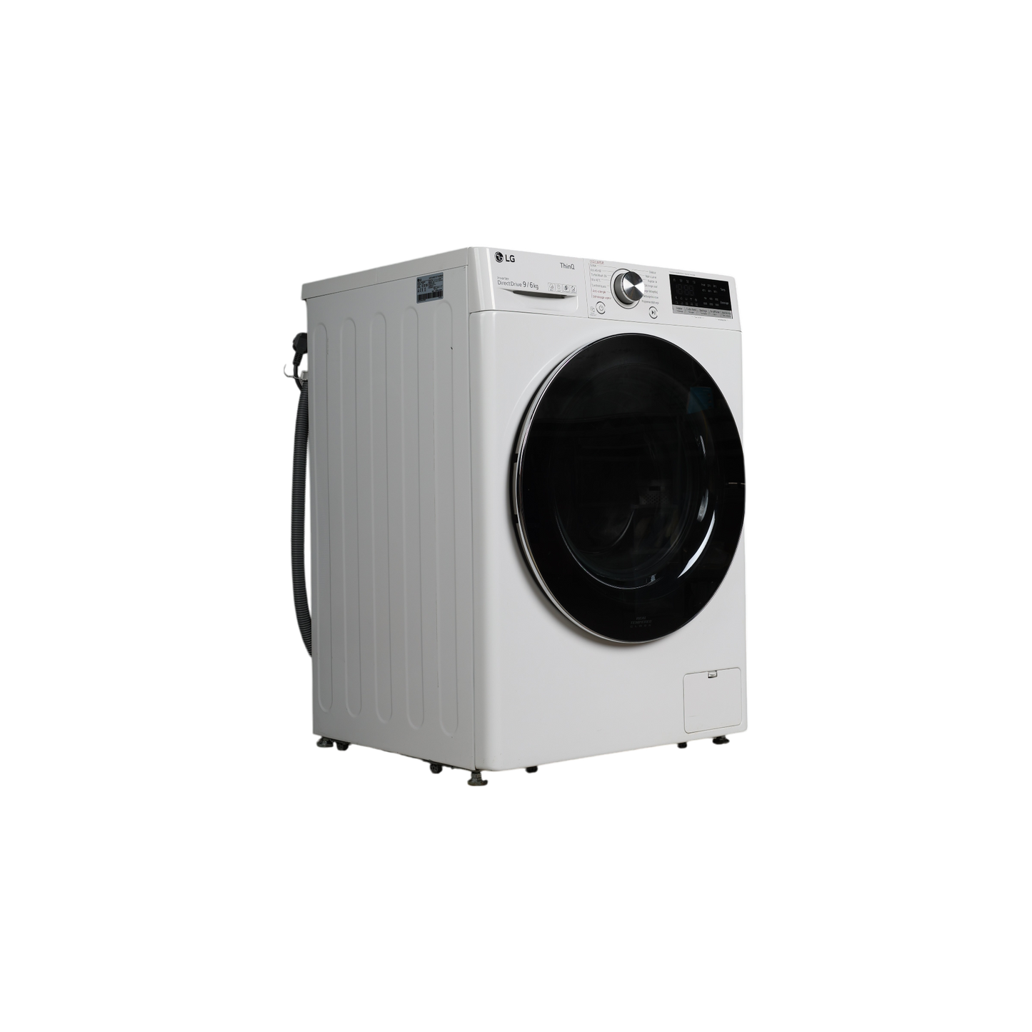 Lave-Linge Sechant 9 kg Reconditionné LG F964V72WRHT : vue du côté gauche