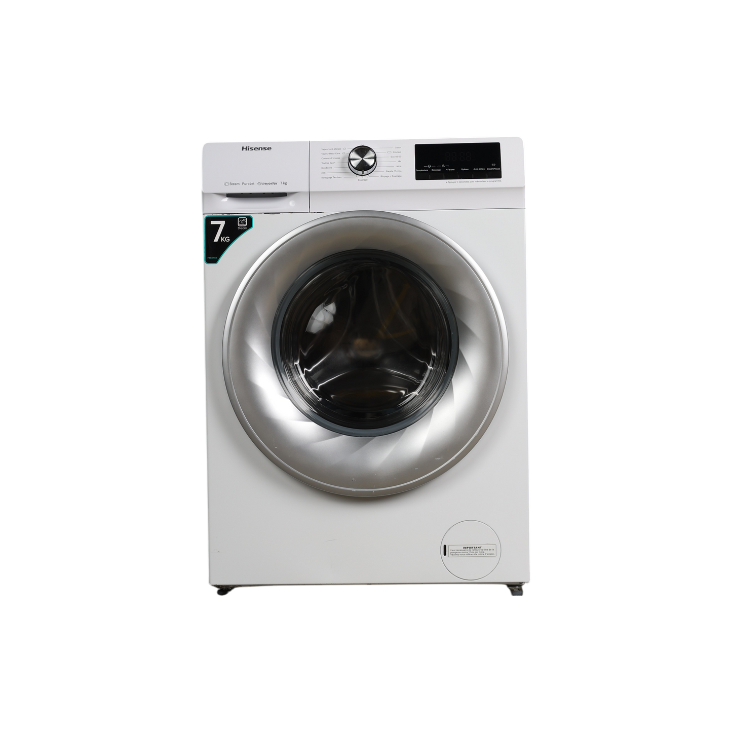 Lave-Linge Hublot 7 kg Reconditionné HISENSE WFQY7014EVJM : vue de face