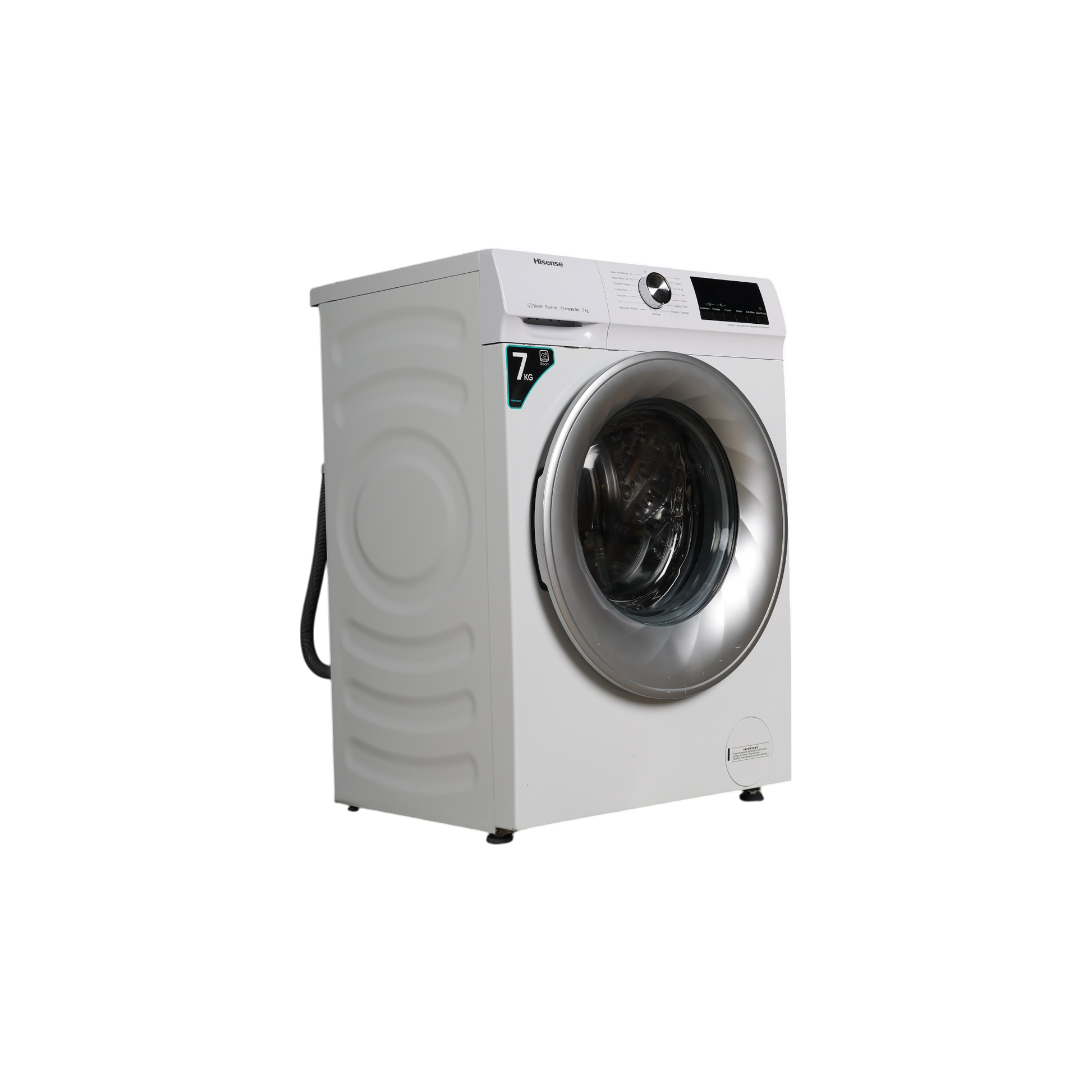 Lave-Linge Hublot 7 kg Reconditionné HISENSE WFQY7014EVJM : vue du côté gauche