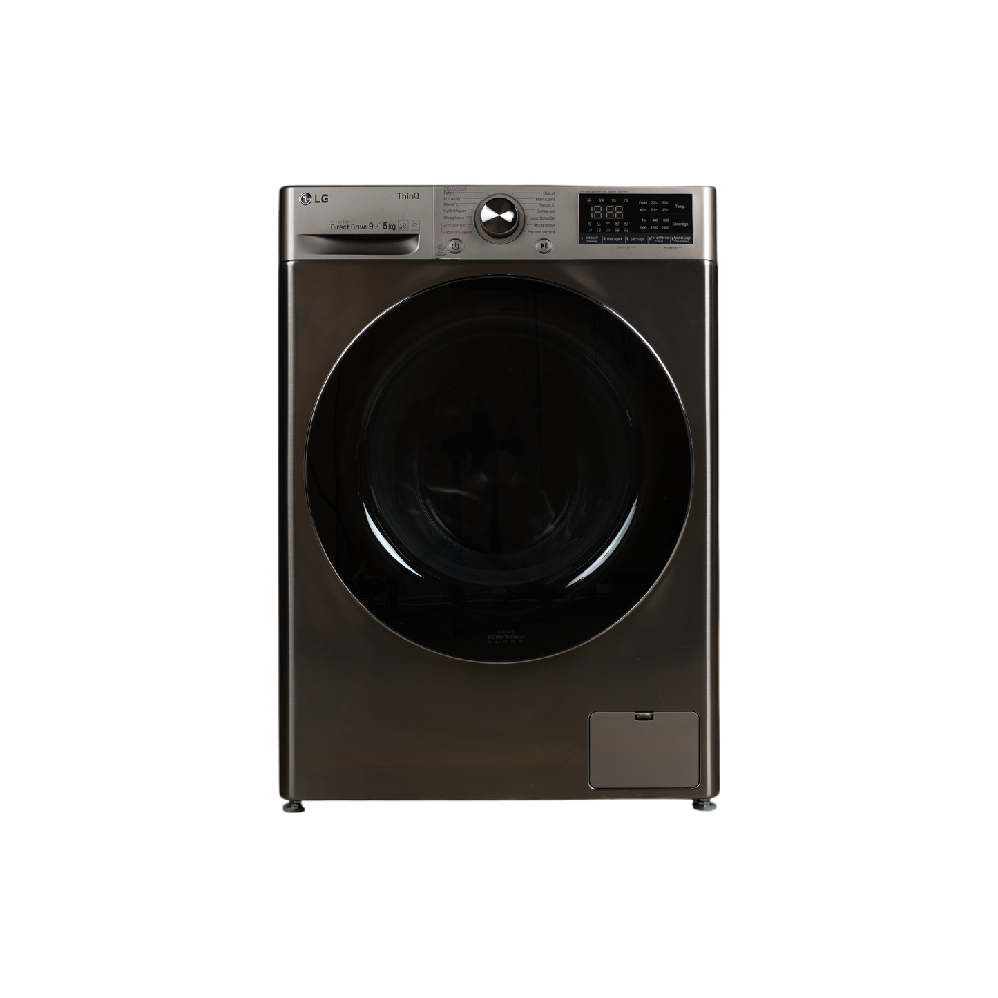 Lave-Linge Sechant 9 kg Reconditionné LG F954N42IXRS : vue de face