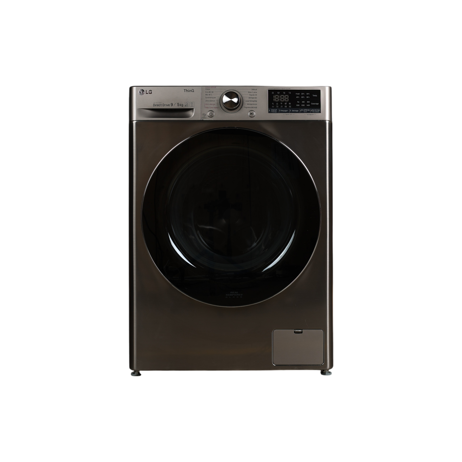 Lave-Linge Sechant 9 kg Reconditionné LG F954N42IXRS : vue de face