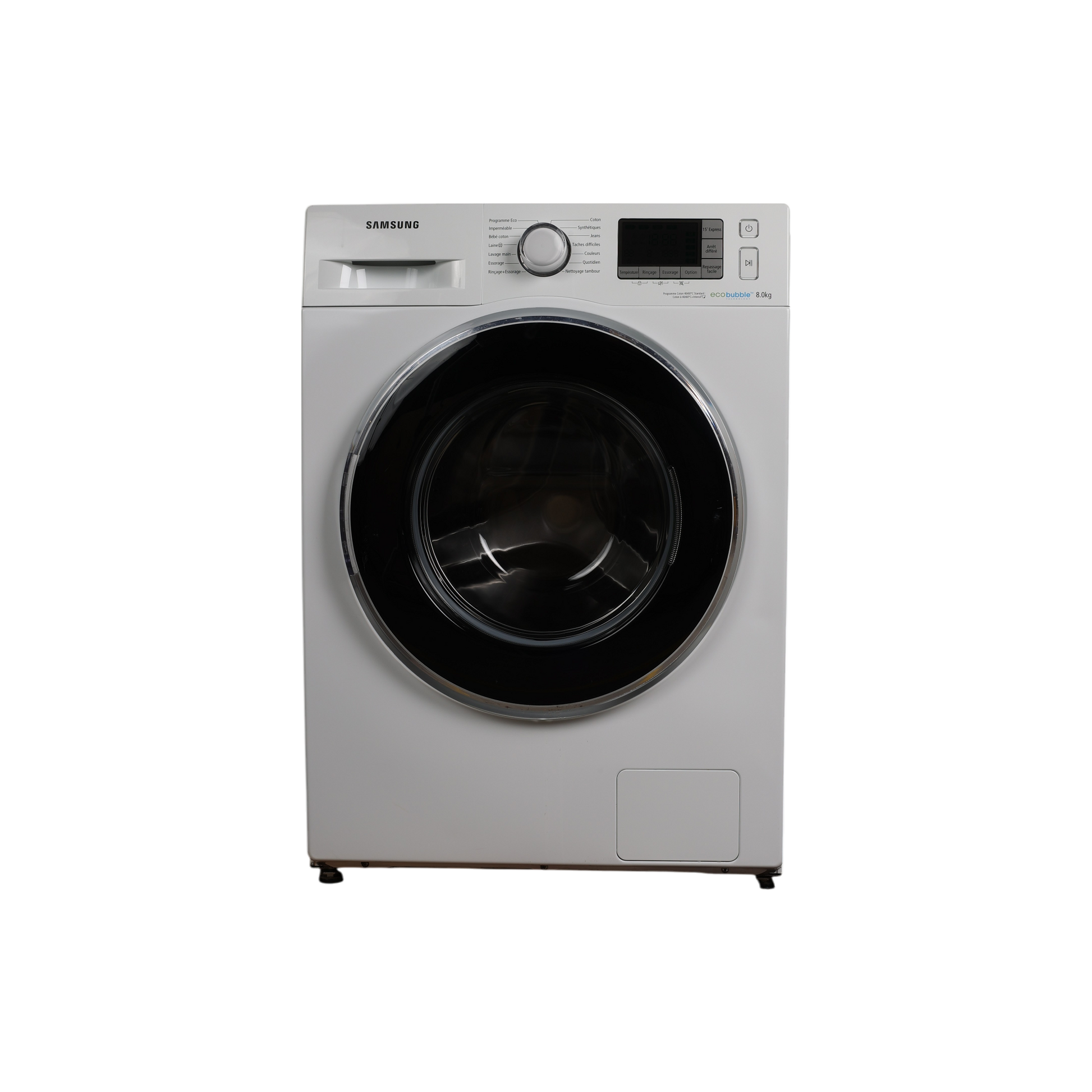 Lave-Linge Hublot 8 kg Reconditionné SAMSUNG WF80F5EBW4W : vue de face