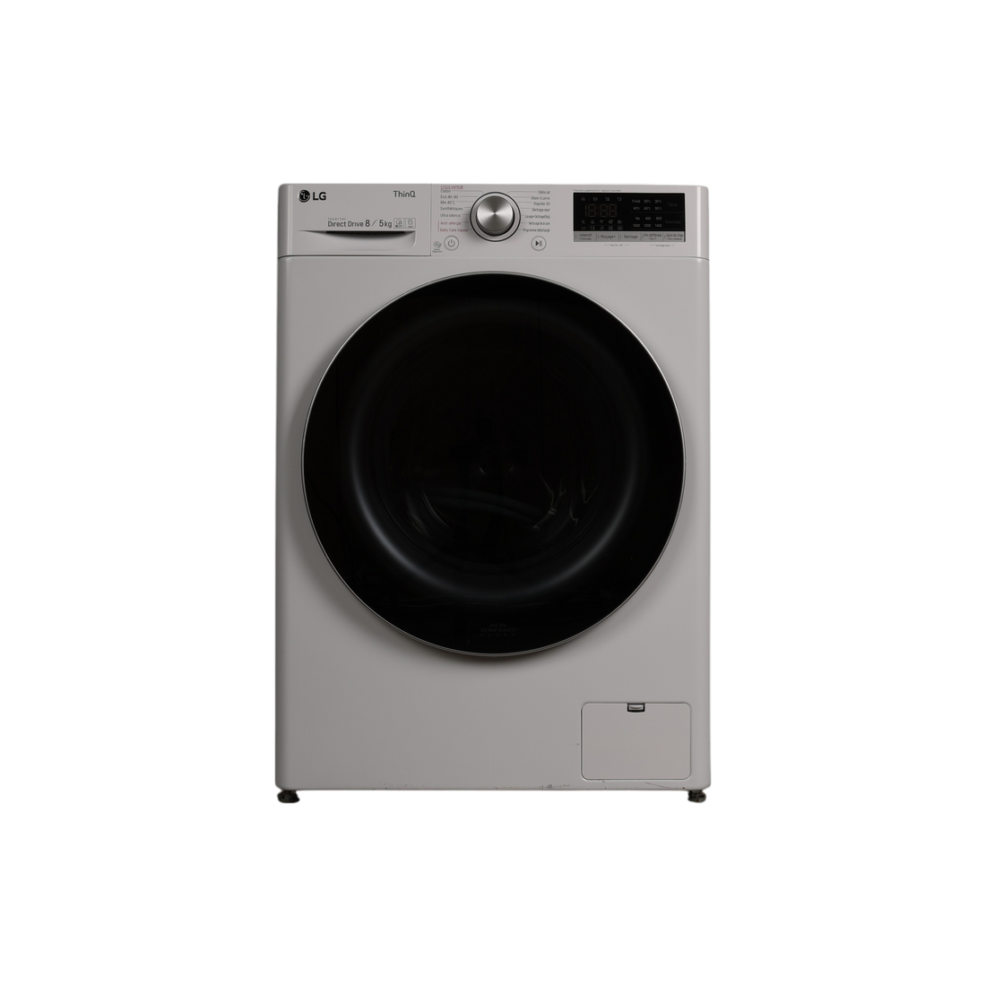 Lave-Linge Sechant 8 kg Reconditionné LG F854N41WRS : vue de face