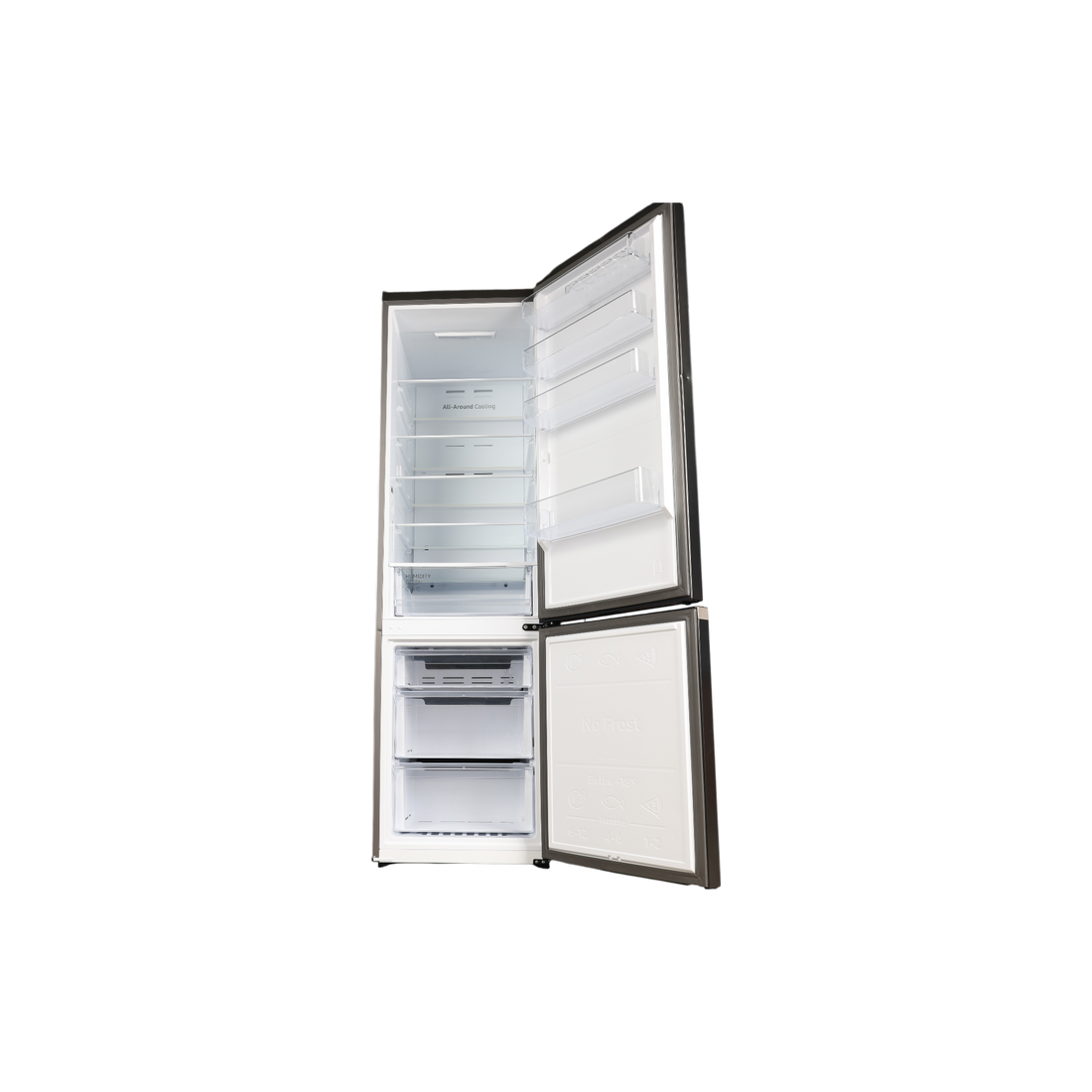Réfrigérateur Avec Congélateur 390 L Reconditionné SAMSUNG RB38C600EB1 : vue de l'intérieur